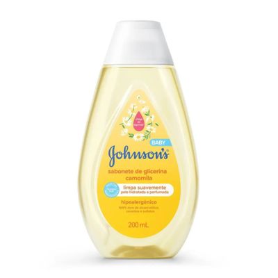 Sabonete Líquido Glicerina Johnson's Baby Camomila Cabeça Aos Pés 200ml
