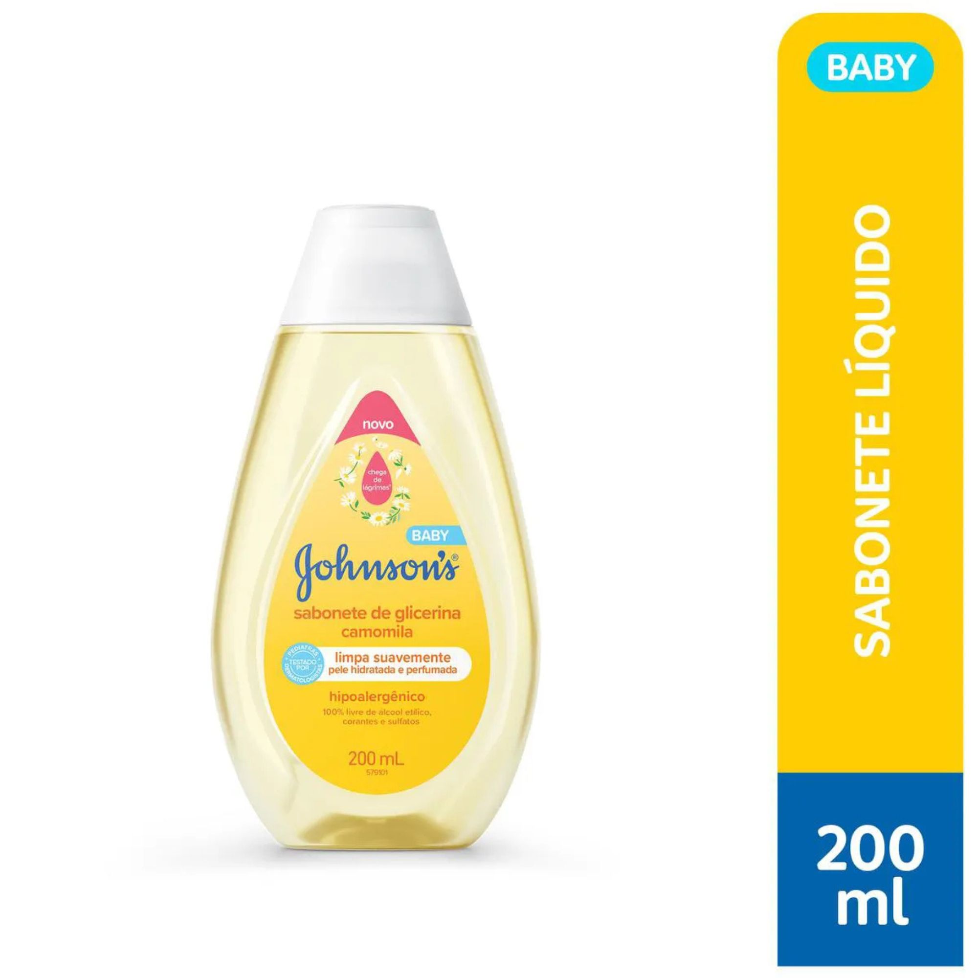 Sabonete Líquido Glicerina Johnson's Baby Camomila Cabeça Aos Pés 200ml - Imagem 3