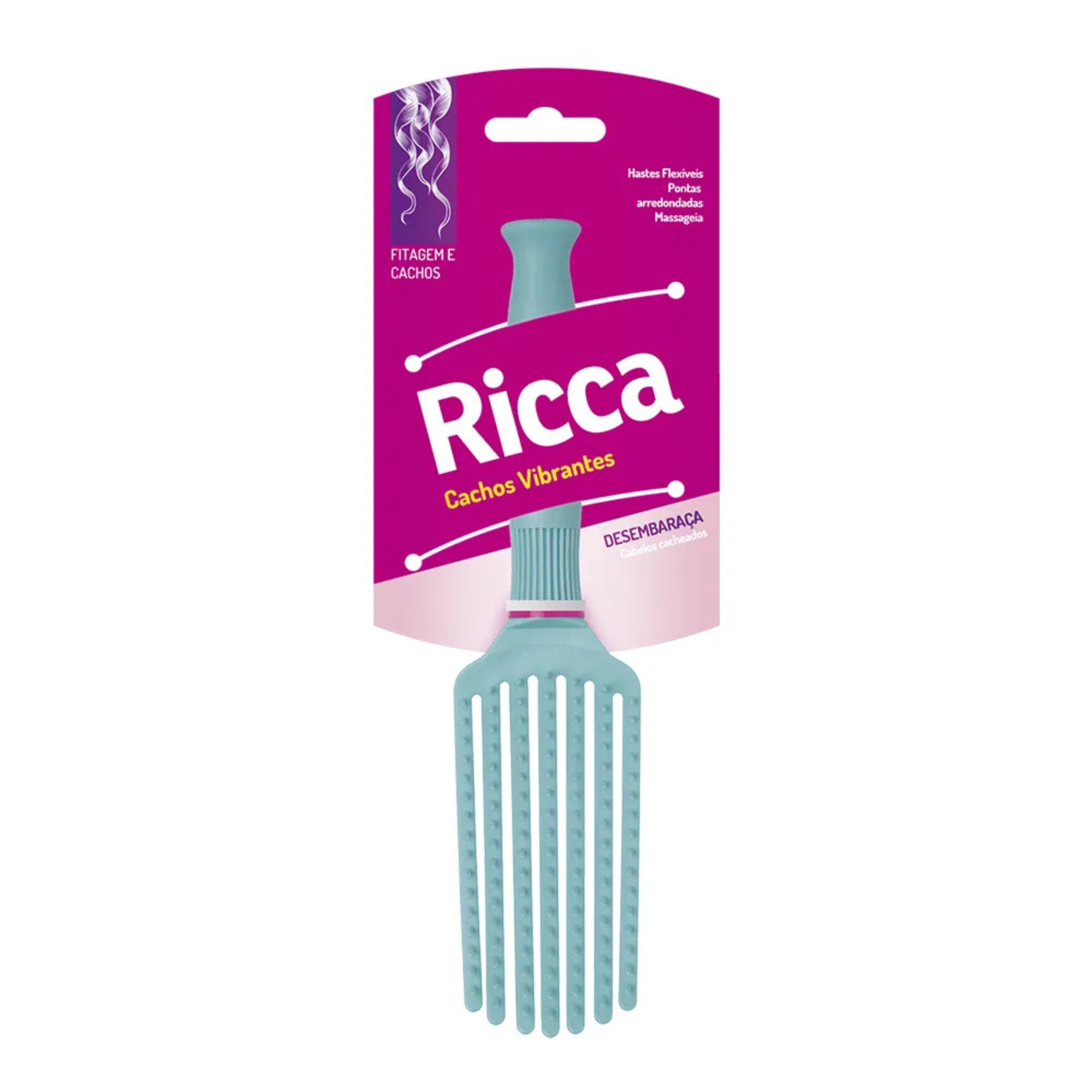 Escova de Cabelo Ricca Cachos Vibrantes 1 Unidade