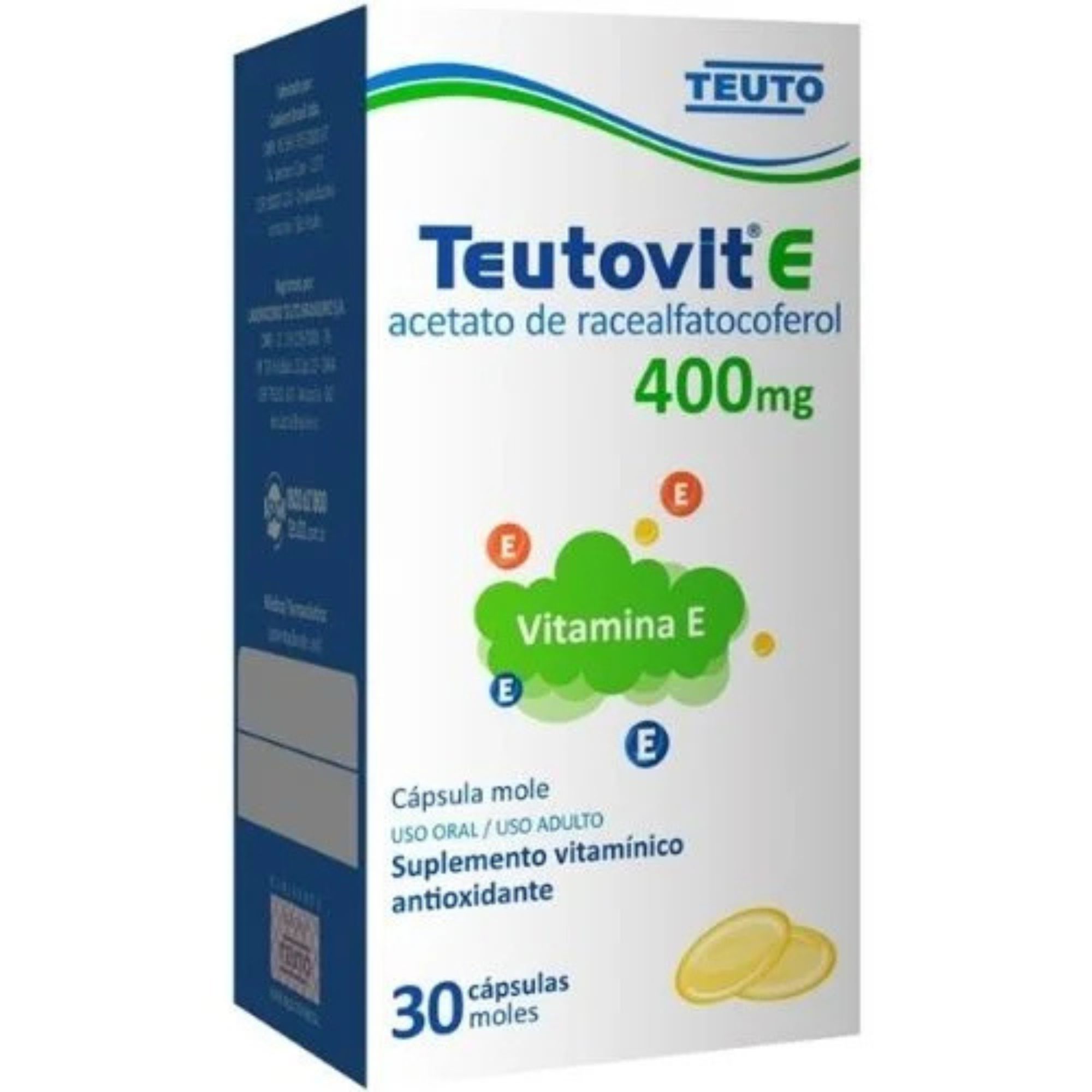Teutovit E 400mg 30 Cápsulas Moles