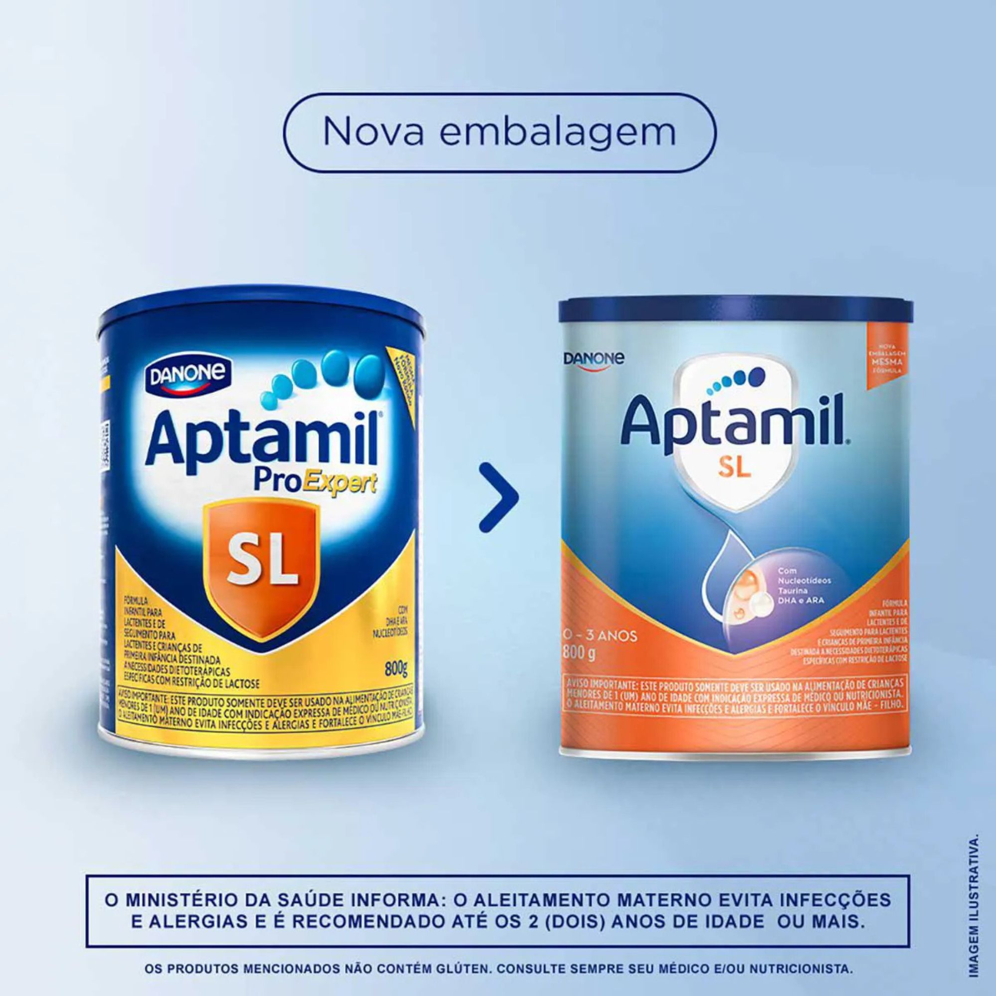 Fórmula Infantil Aptamil Sl Proexpert 800g - Imagem 3