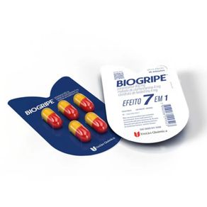 Biogripe 400Mg 7 Em 1 União Quimica 5 Cápsulas