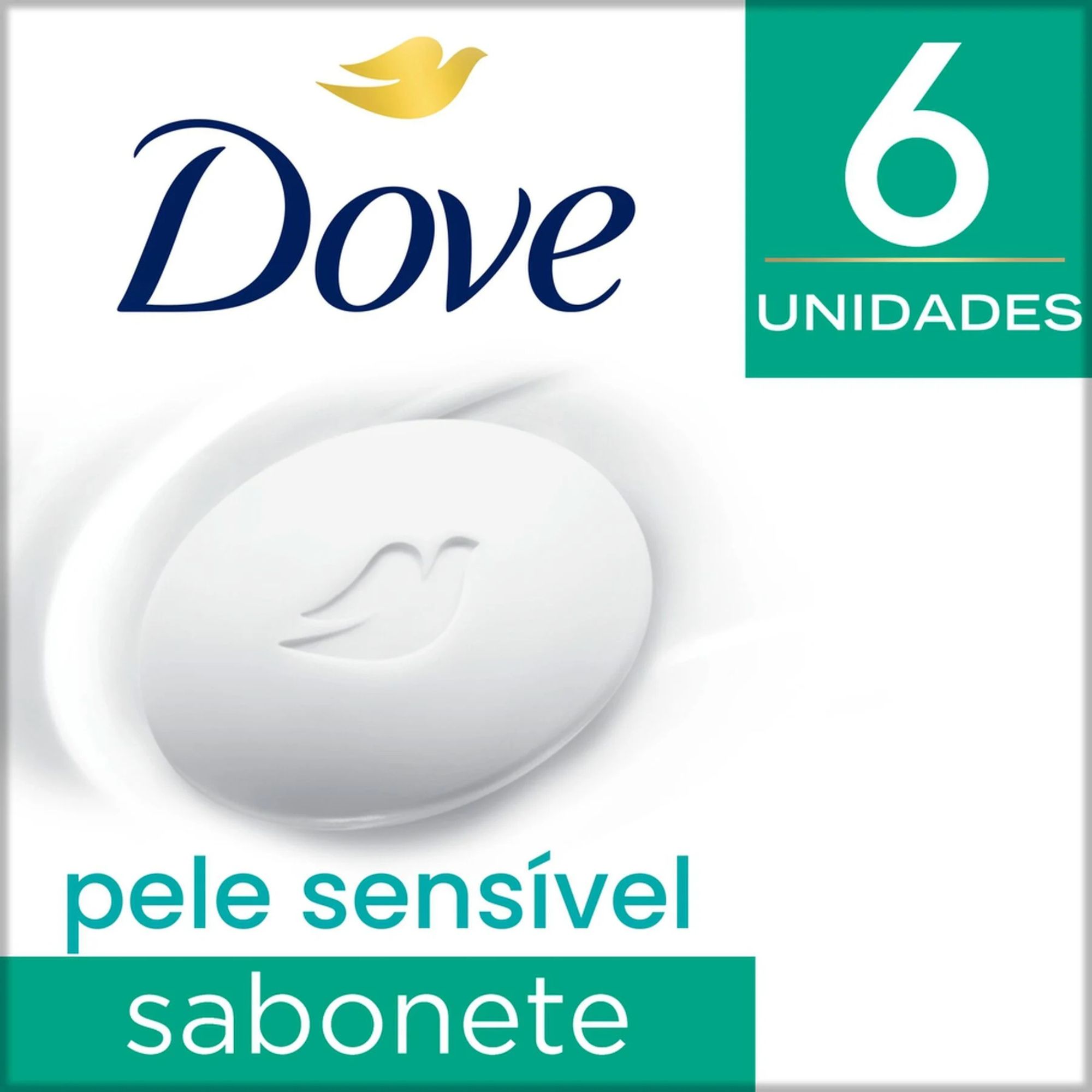 Kit Sabonete Em Barra Dove Pele Sensível 6 Unidades - Imagem 2