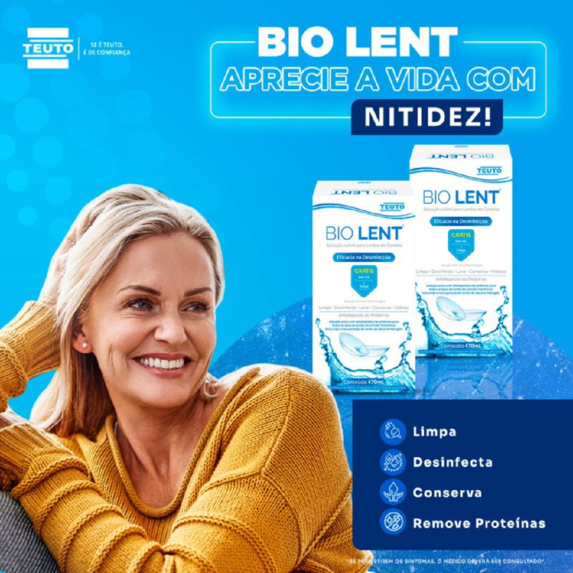 Bio Lent Solução Para Lente De Contato Kit Frasco 350ml + Frasco 120ml - Imagem 3