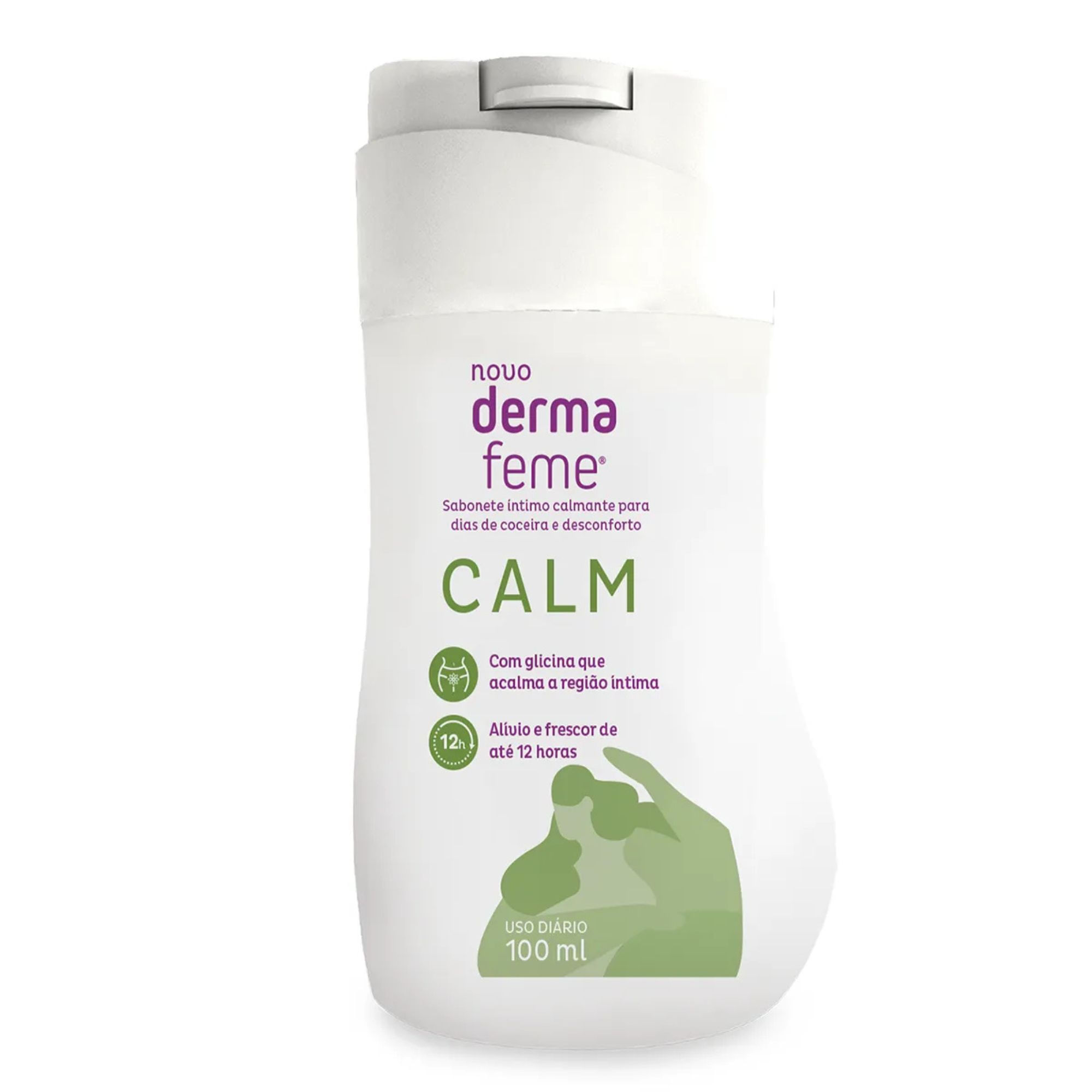 Sabonete Líquido Íntimo Cimed Dermafeme Calm 100ml - Imagem 2