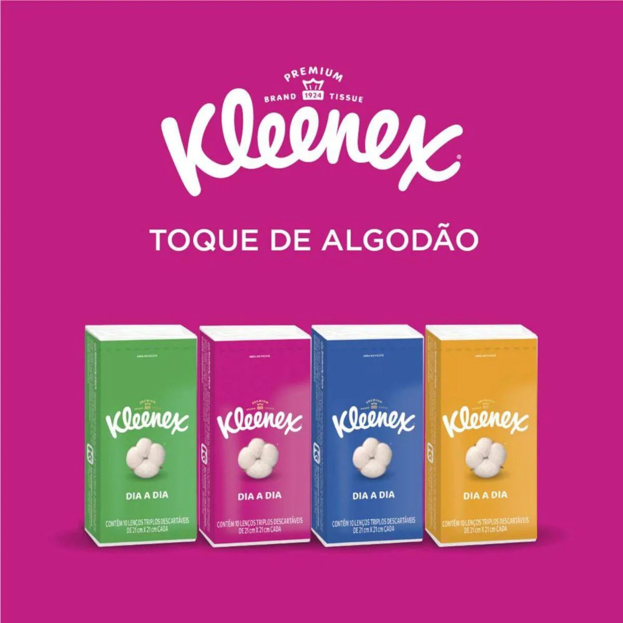 Kit Lenços De Papel De Bolso Kleenex Dia A Dia 4 Unidades - Imagem 3