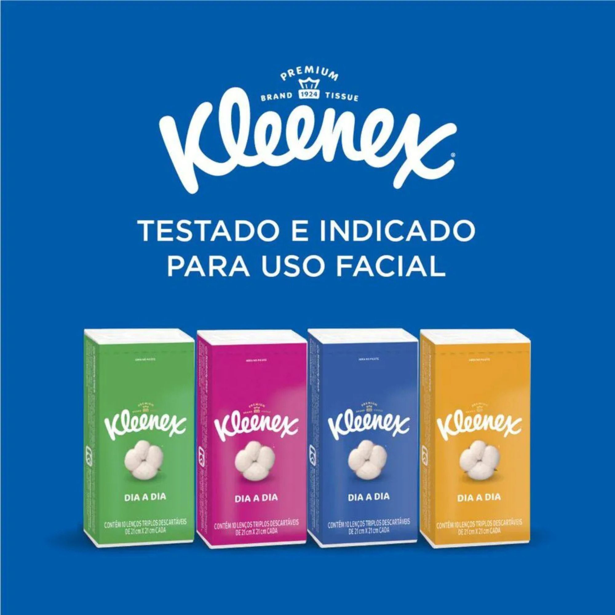 Kit Lenços De Papel De Bolso Kleenex Dia A Dia 4 Unidades - Imagem 4