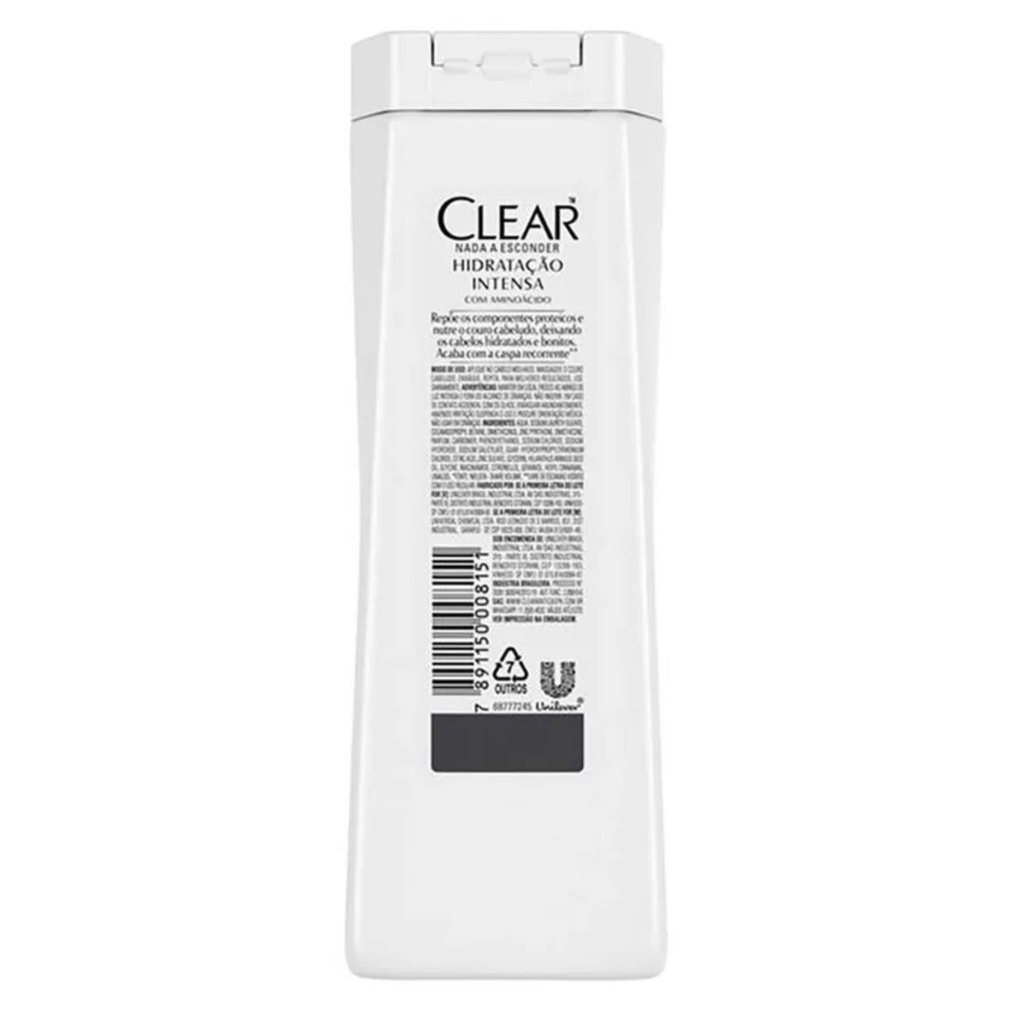 Shampoo Anticaspa Clear Hidratação Intensa 400ml - Imagem 3