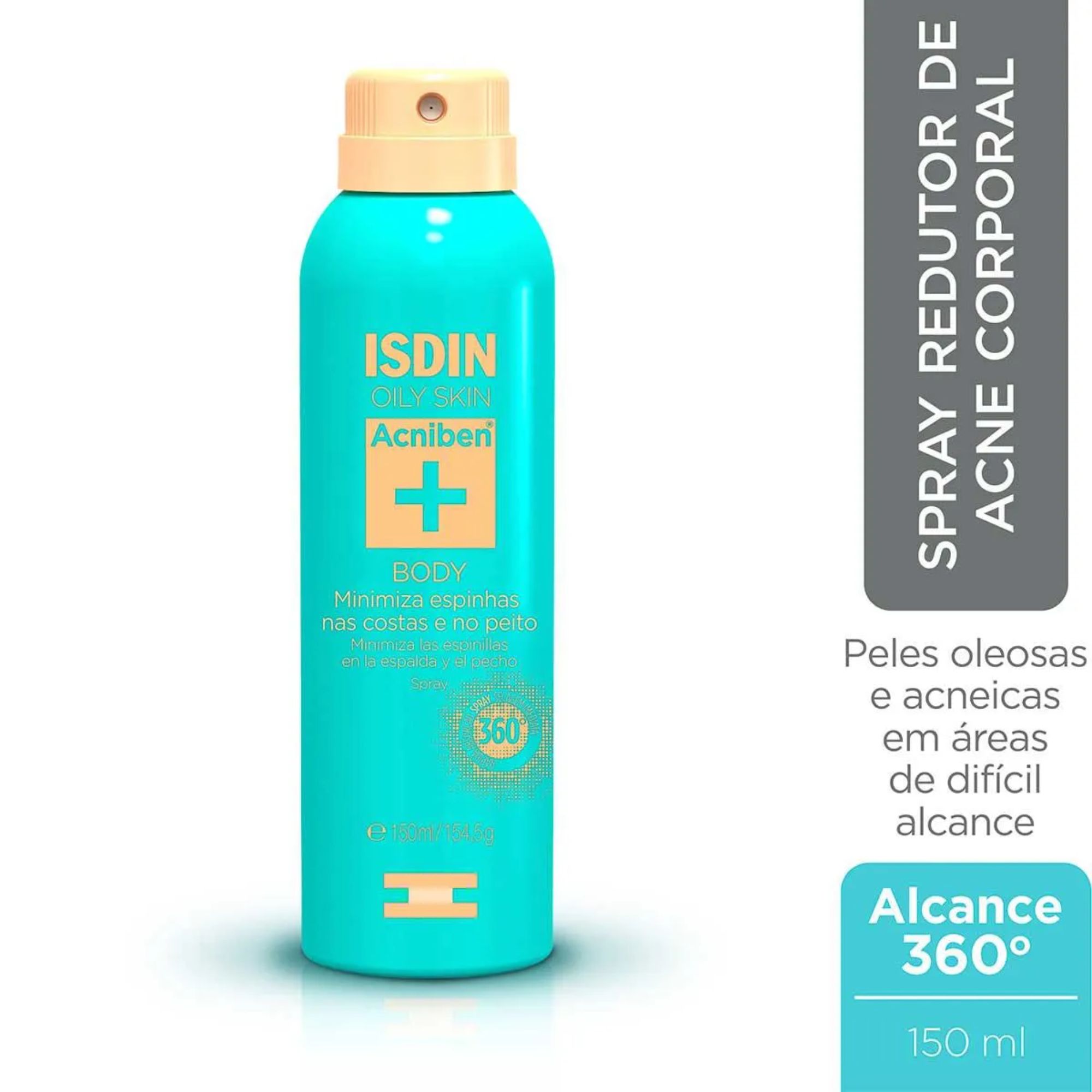 Spray Corporal Antiacne Isdin Oily Skin Acniben + 150ml - Imagem 2