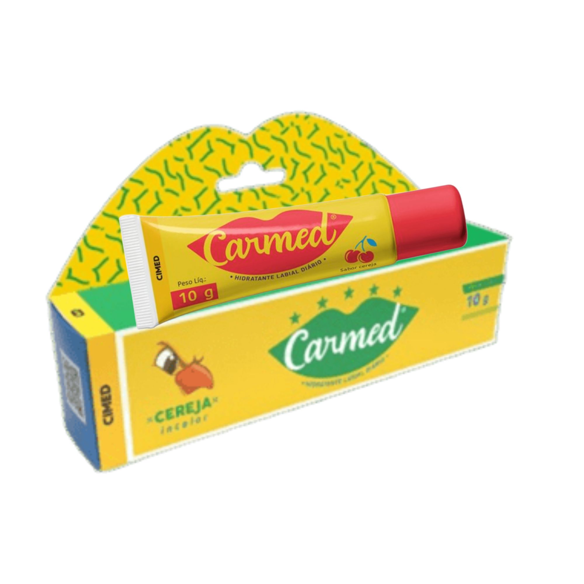 Protetor Labial Carmed Canarinho Cereja Incolor Com 10g