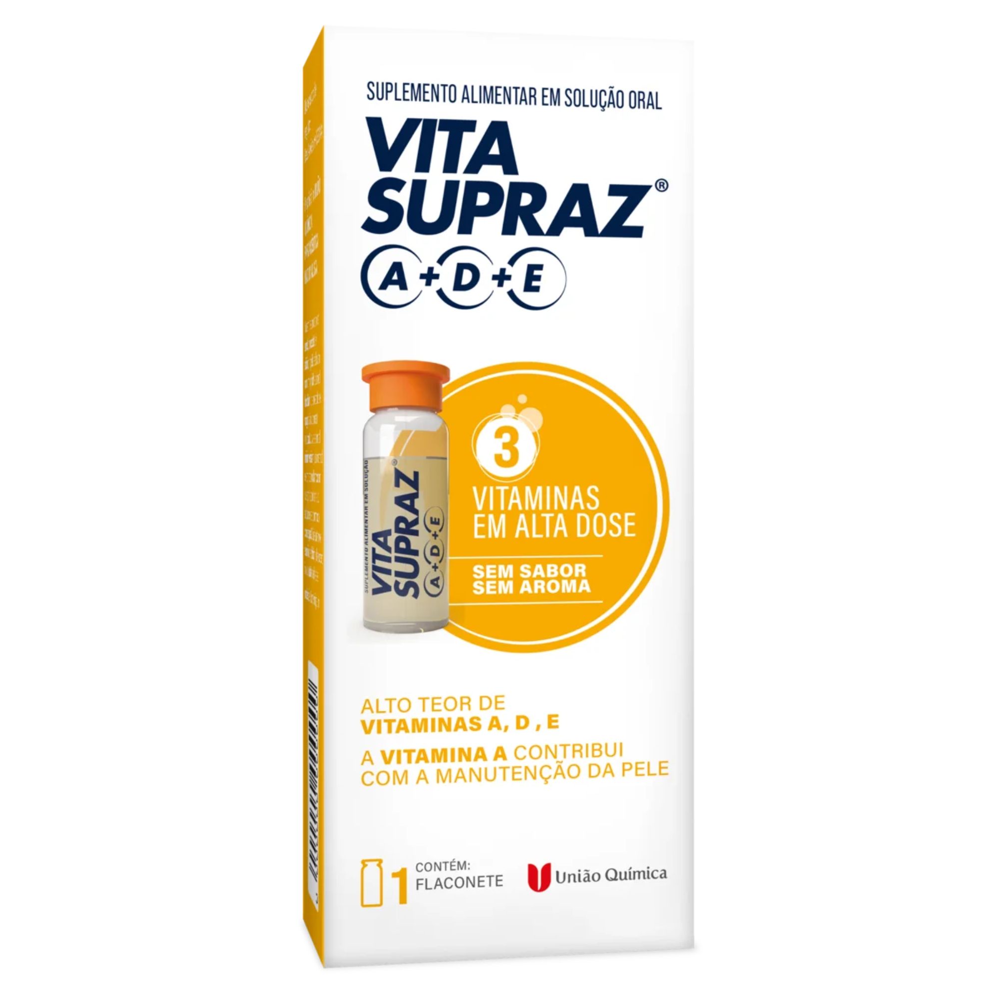 Suplemento Alimentar Vita Supraz A+d+e 3ml União Química 1 Flaconete