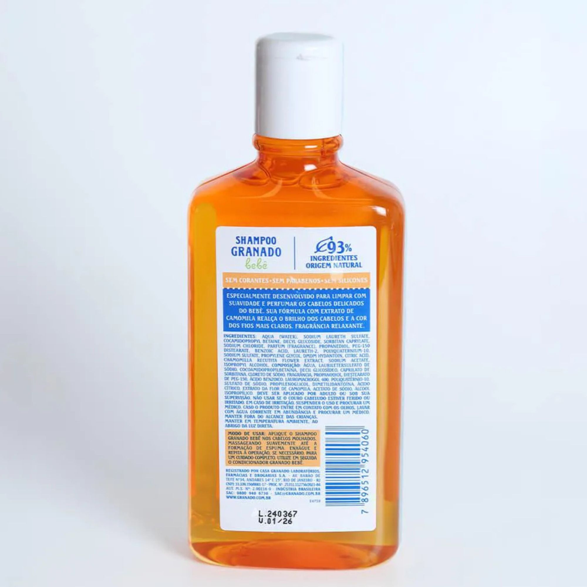 Shampoo Relaxante Granado Bebê Camomila 250ml - Imagem 2