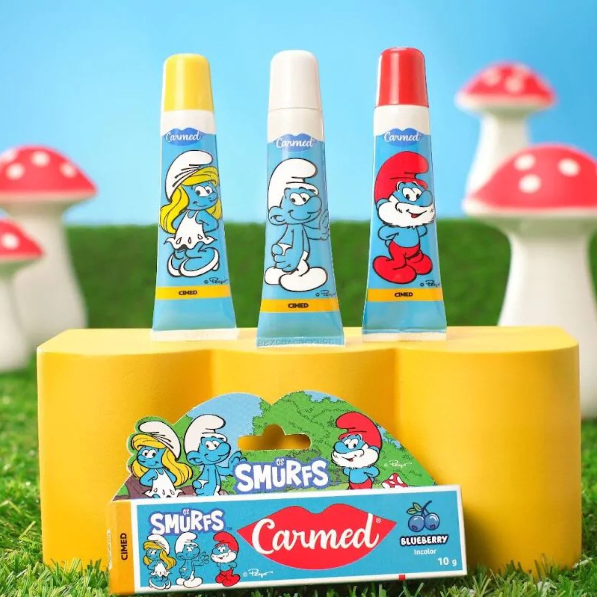 Hidratante Labial Carmed Smurfs 10g - Imagem 4