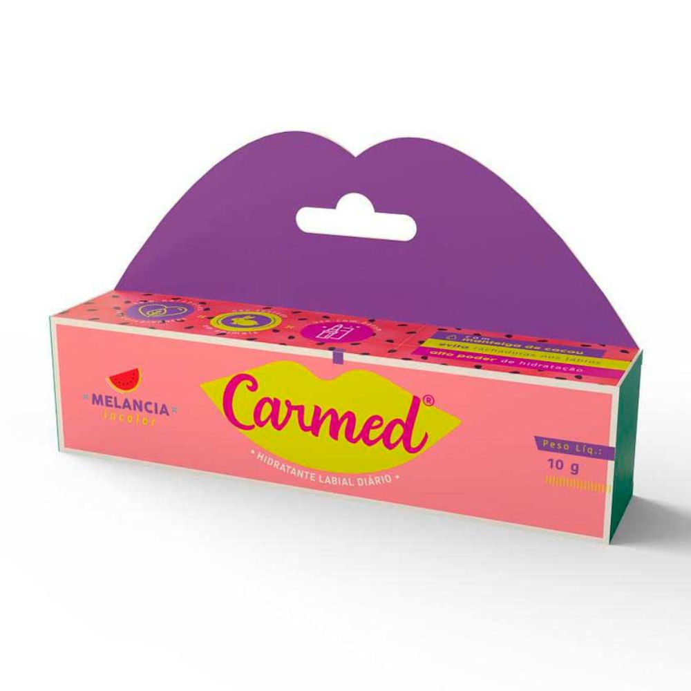 Hidratante Labial Diário Carmed Melancia Incolor 10g