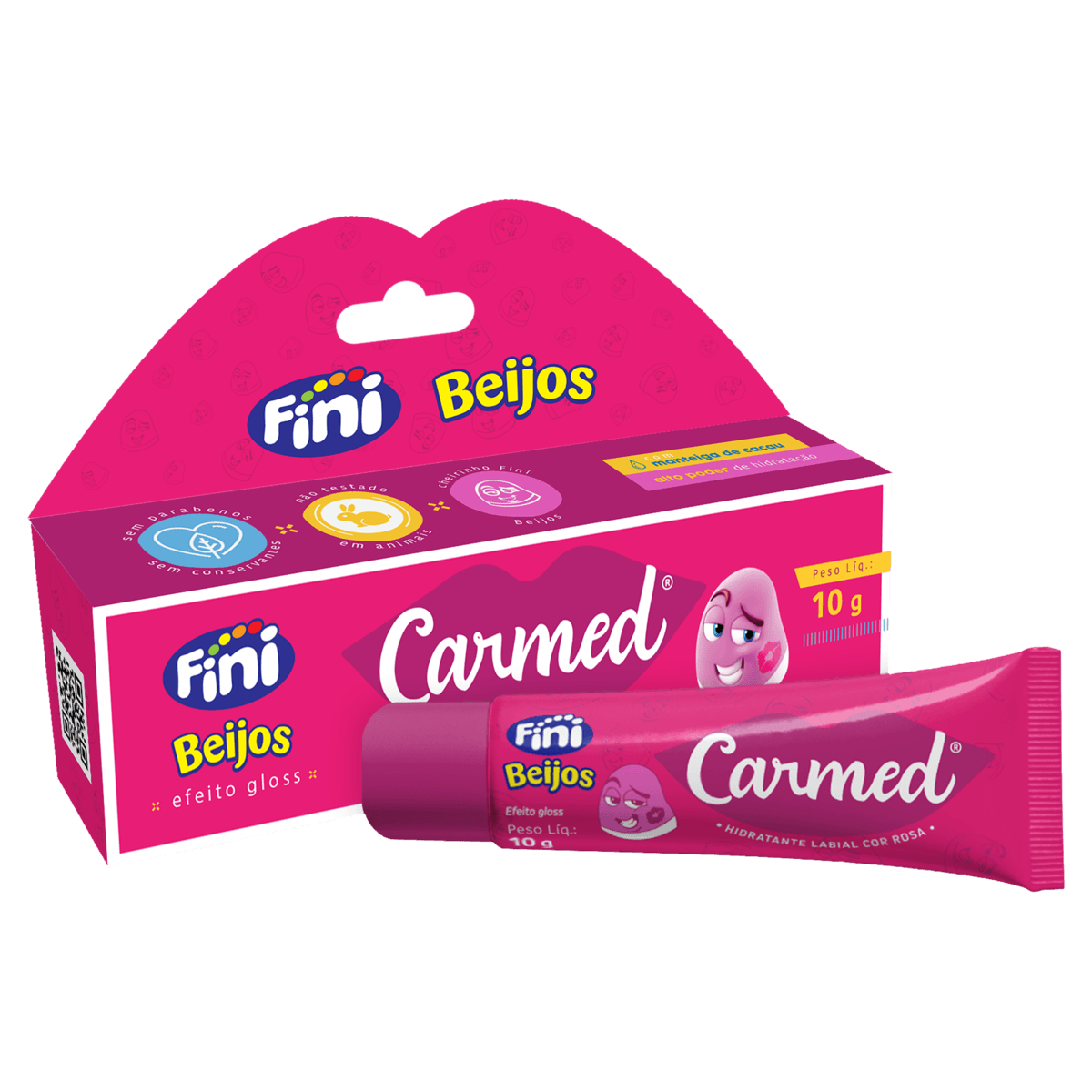 Carmed Fini Labial Pomada Beijos com Cor 10g