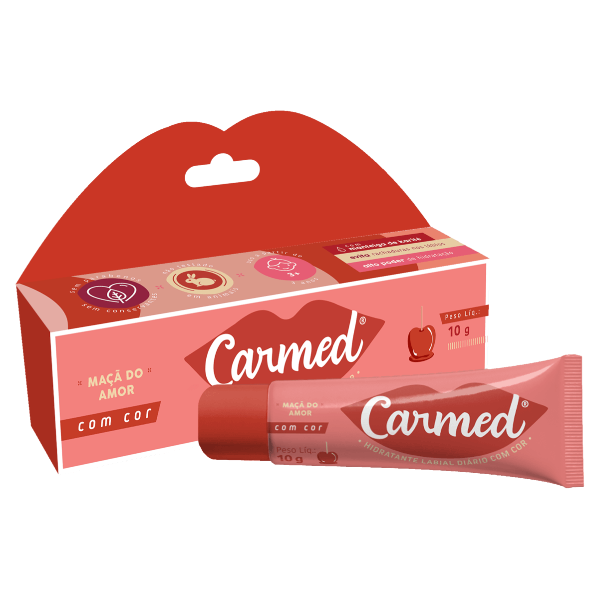 Hidratante Labial Carmed Maçã Do Amor 10g - Imagem 2