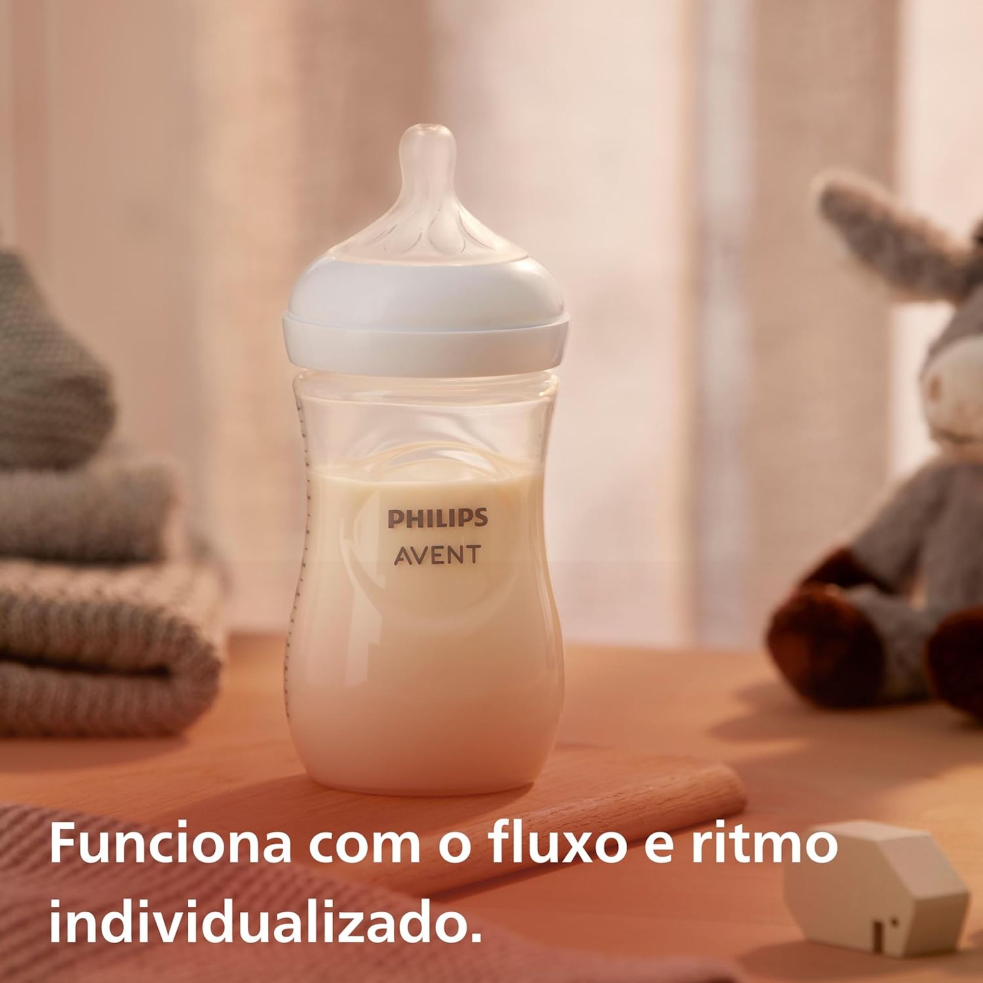 Mamadeira Philips Avent Pétala Transparente 260ml - Imagem 5