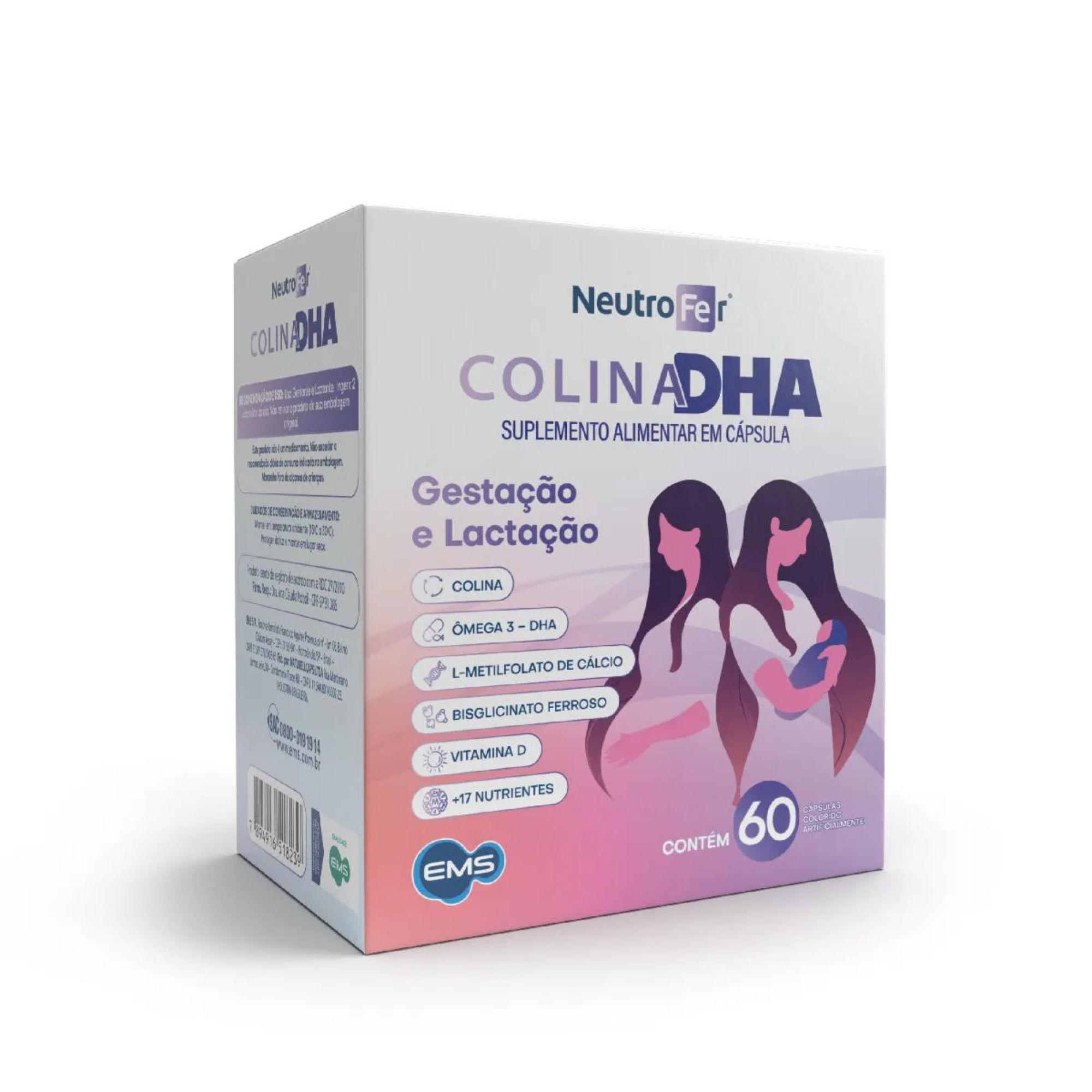 Polivitamínico Colina Dha Neutrofer Para Gestantes 60 Cápsulas - Imagem 3