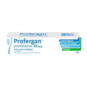 Profergan Cloridrato De Prometazina 20Mg/G Creme Dermatológico 30G