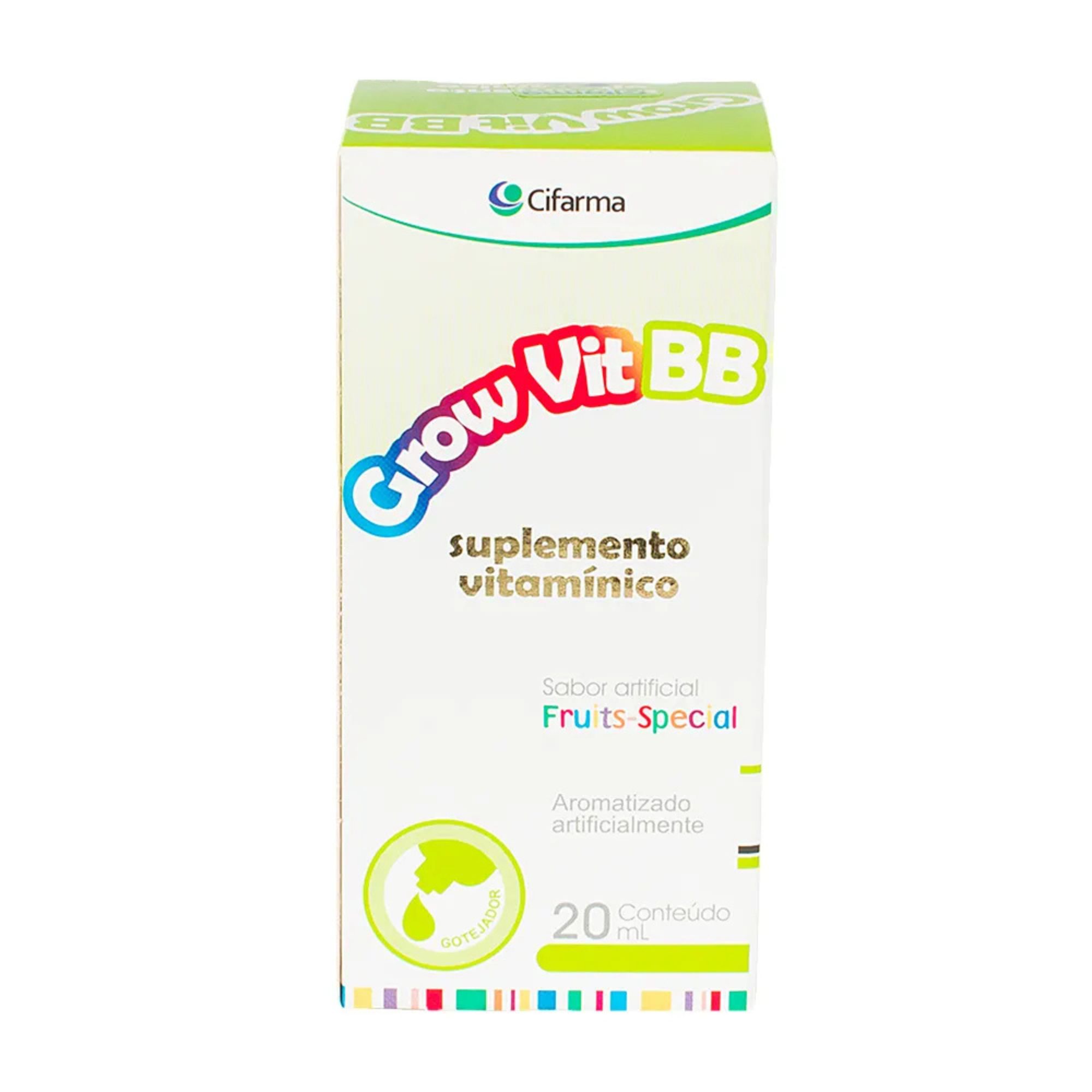 Polivitamínico Grow Vit Bb Infantil Gotas 20ml - Imagem 2