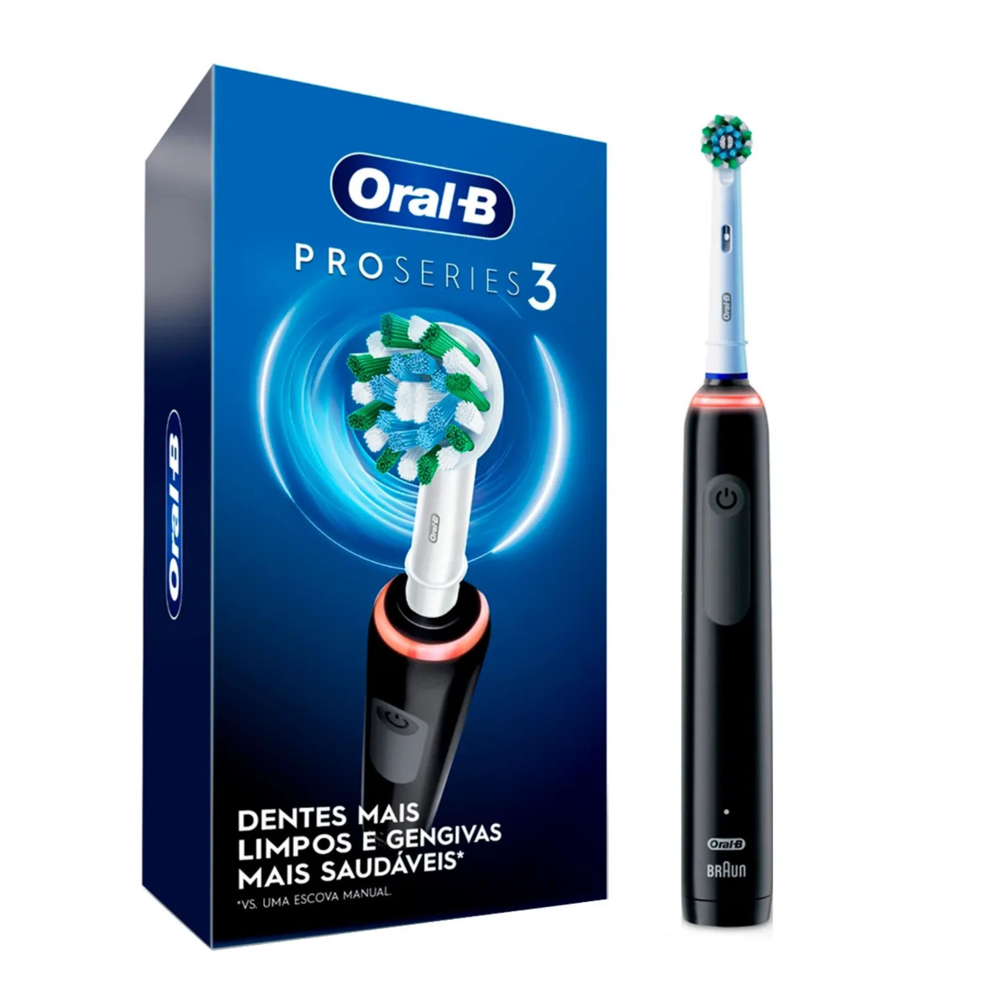 Escova De Dente Elétrica Oral-b Pro Series 3 127v Recarregável 1 Unidade + Refil