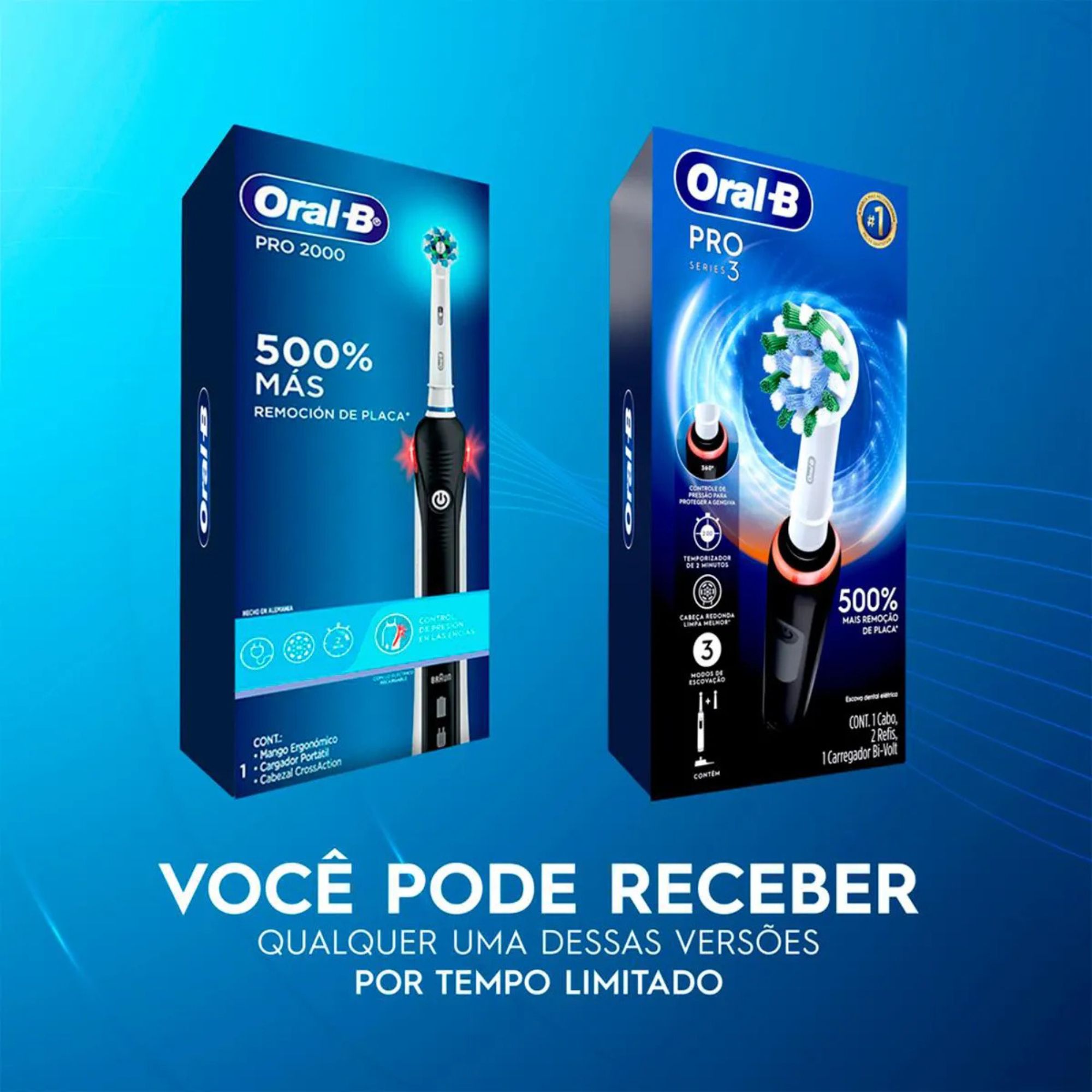 Escova De Dente Elétrica Oral-b Pro Series 3 127v Recarregável 1 Unidade + Refil - Imagem 5