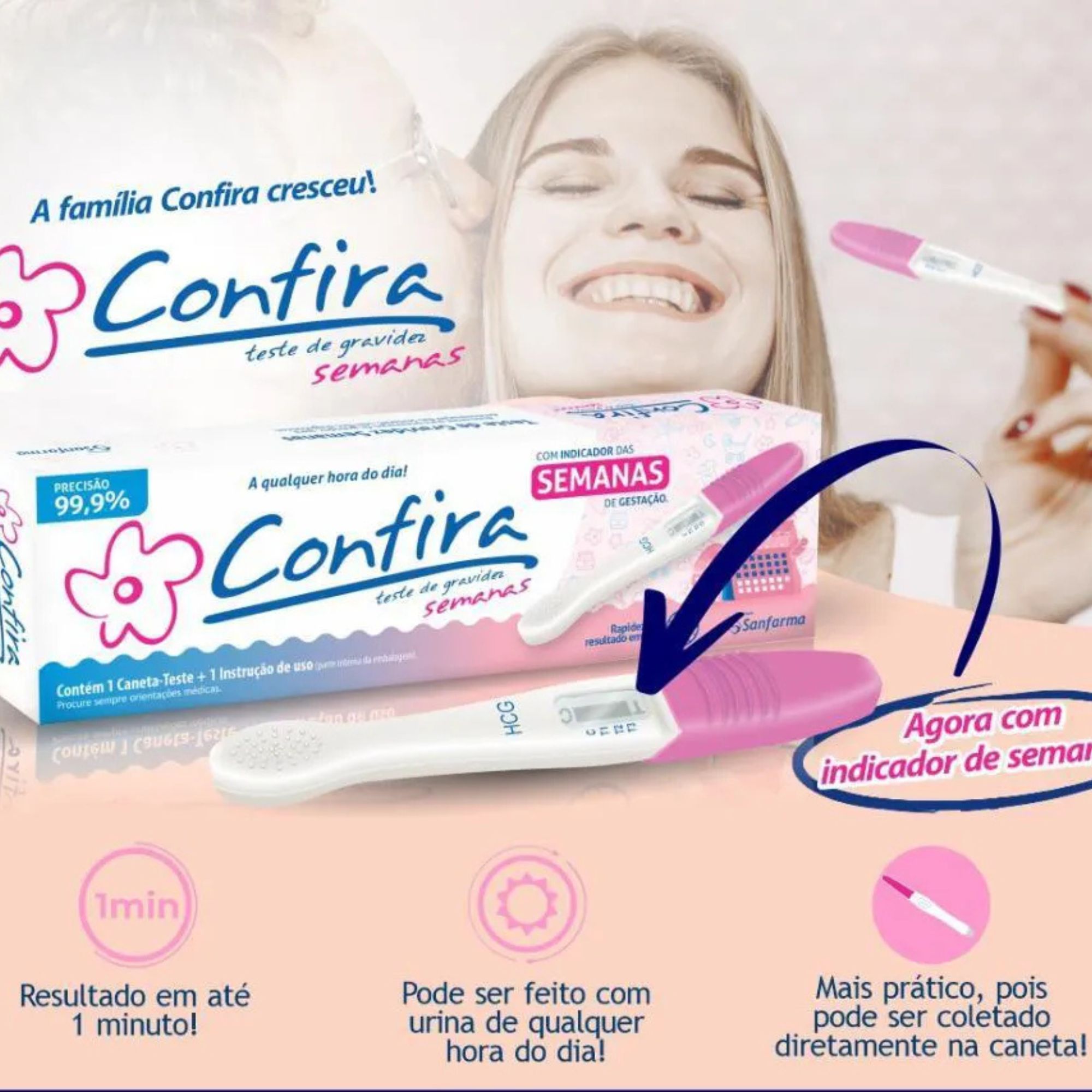 Teste De Gravidez Confira Semanas 1 Unidade - Imagem 4