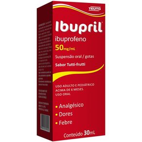 Ibupril 50Mg/Ml Teuto Suspensão De Uso Oral 30Ml