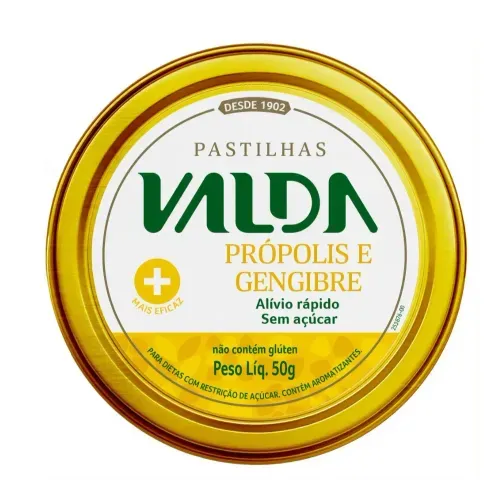 Pastilhas Valda Mais Própolis & Gengibre 50g