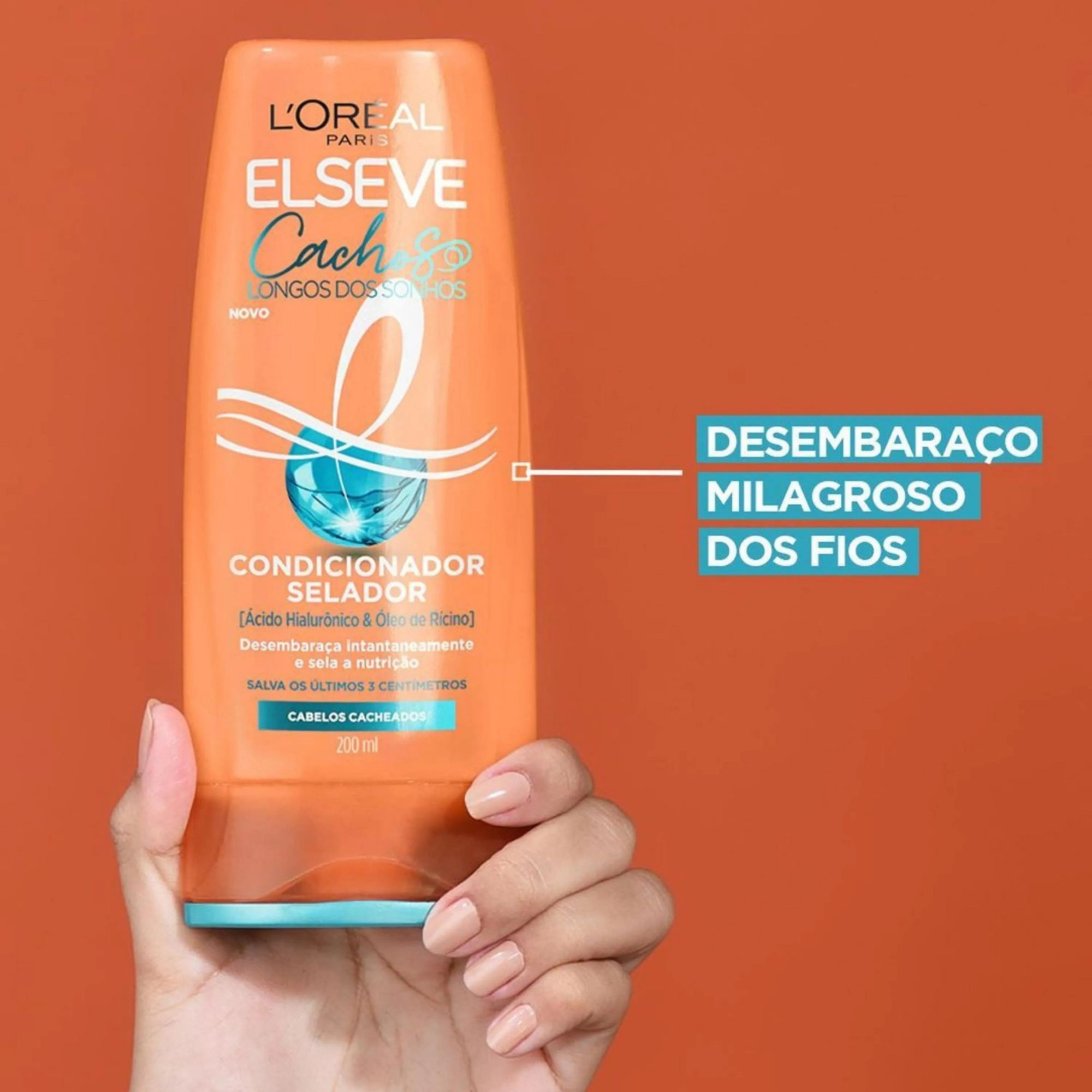 Kit Elseve Cachos Longos Dos Sonhos Shampoo 375ml + Condicionador 170ml - Imagem 3
