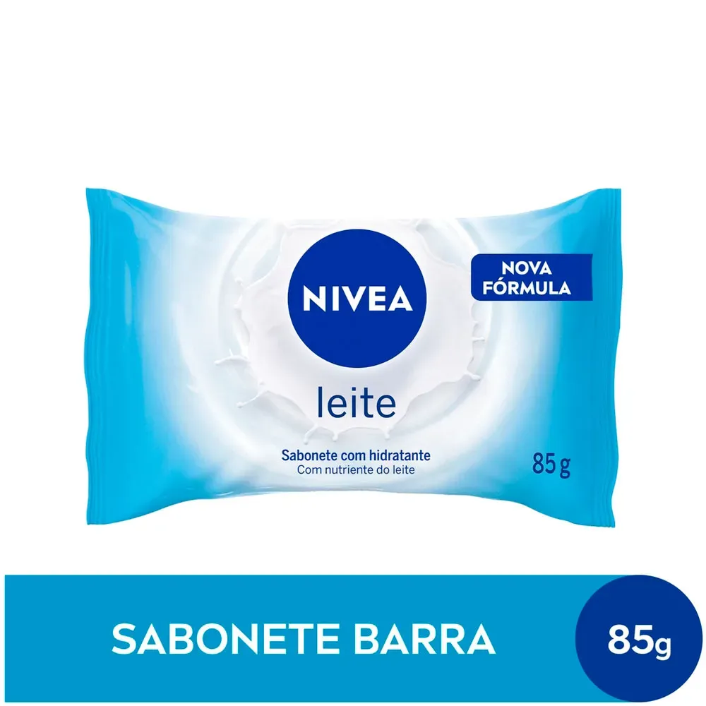 Kit Sabonete Em Barra Nivea Leite 6 Unidades De 85g - Imagem 3