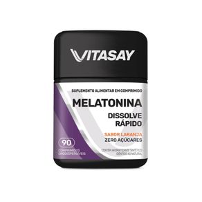 Melatonina 0,21Mg Vitasay Laranja Com 90 Comprimidos