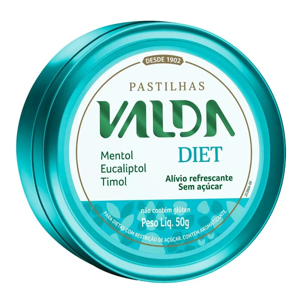 Pastilha Valda Diet 50g