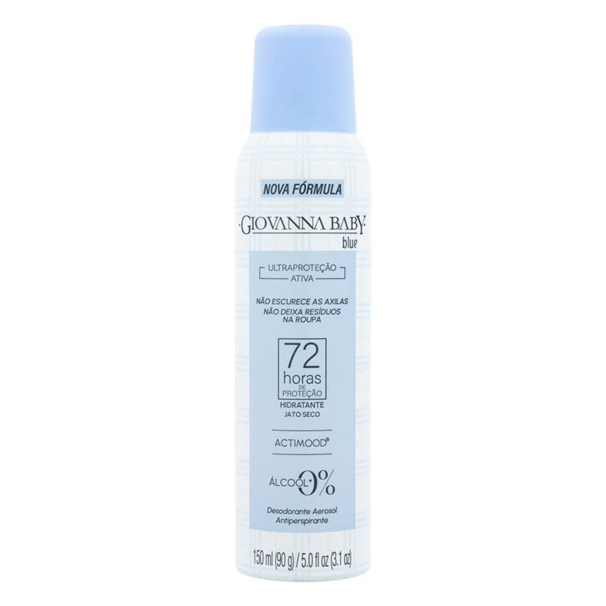 Desodorante Giovanna Baby Blue Aerossol 72h 150ml