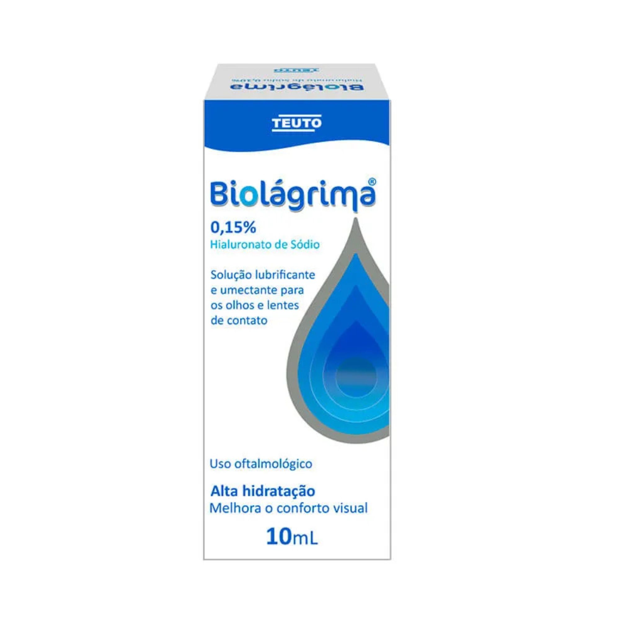 Biolágrima 0,15% Teuto Solução Oftálmica 10ml