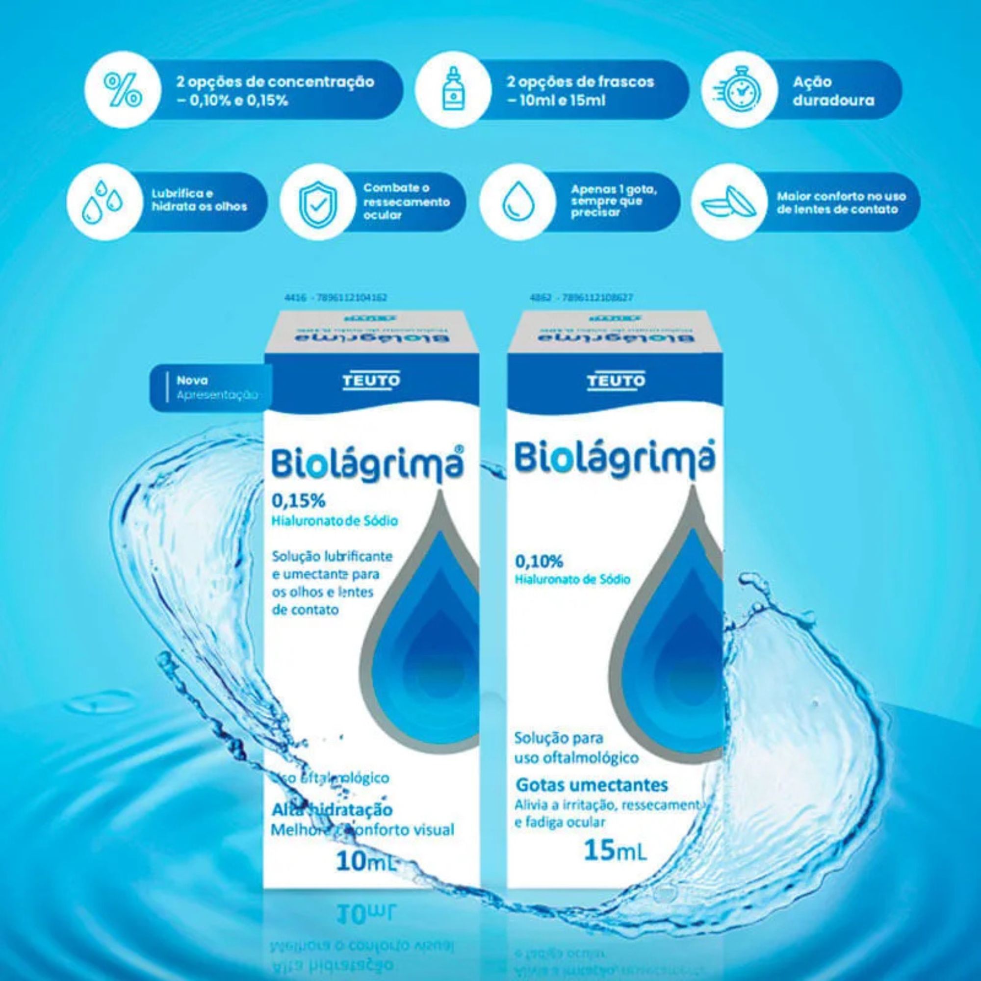 Biolágrima 0,15% Teuto Solução Oftálmica 10ml - Imagem 3