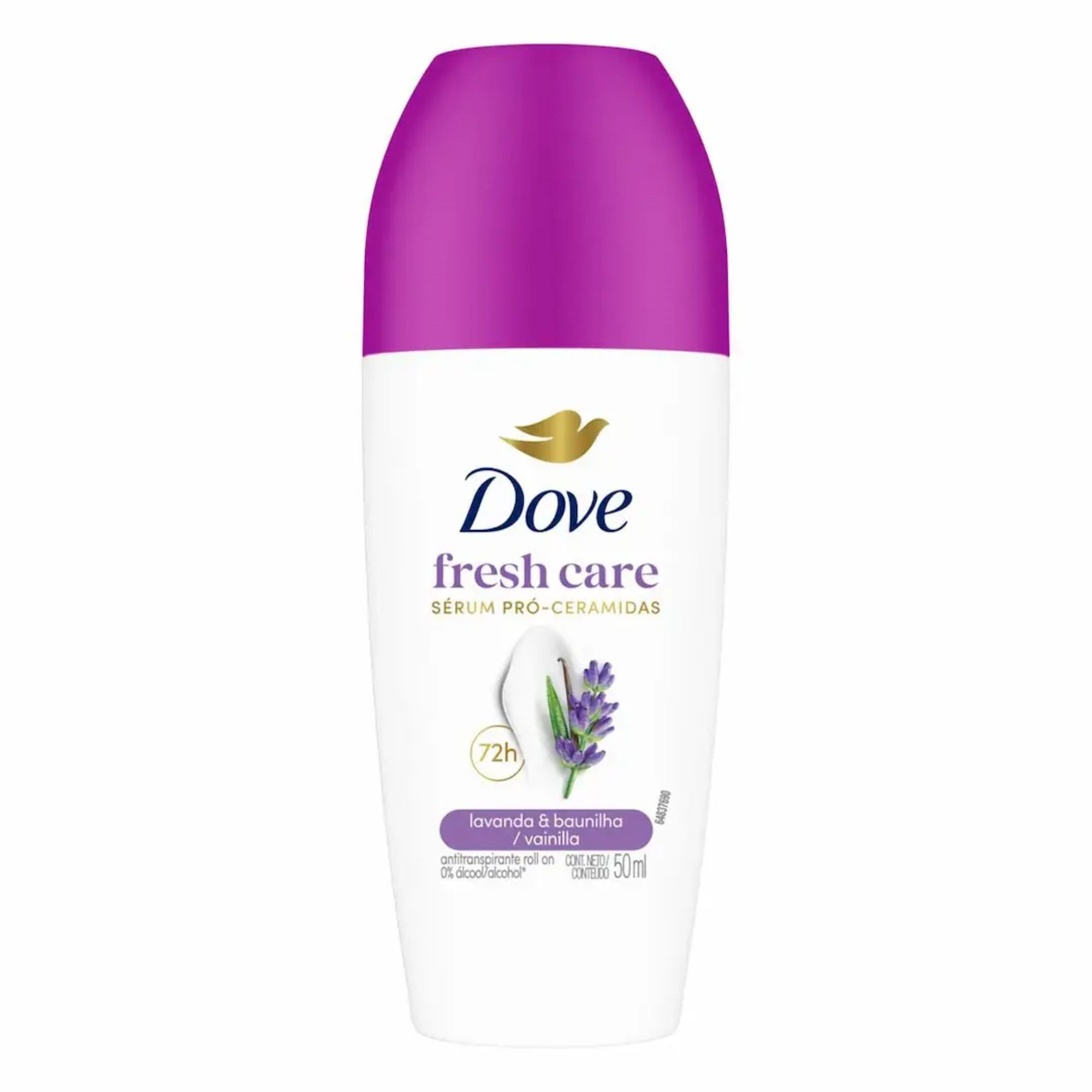 Desodorante Roll-on Dove Fresh Care Lavanda & Baunilha 72h 50ml
