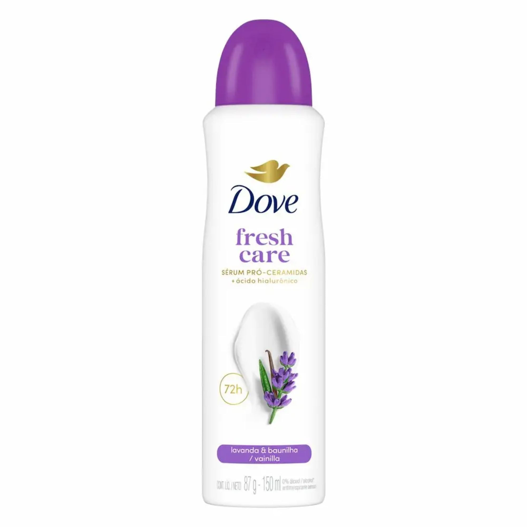 Desodorante Aerossol Dove Fresh Care Lavanda & Baunilha 72h 150ml