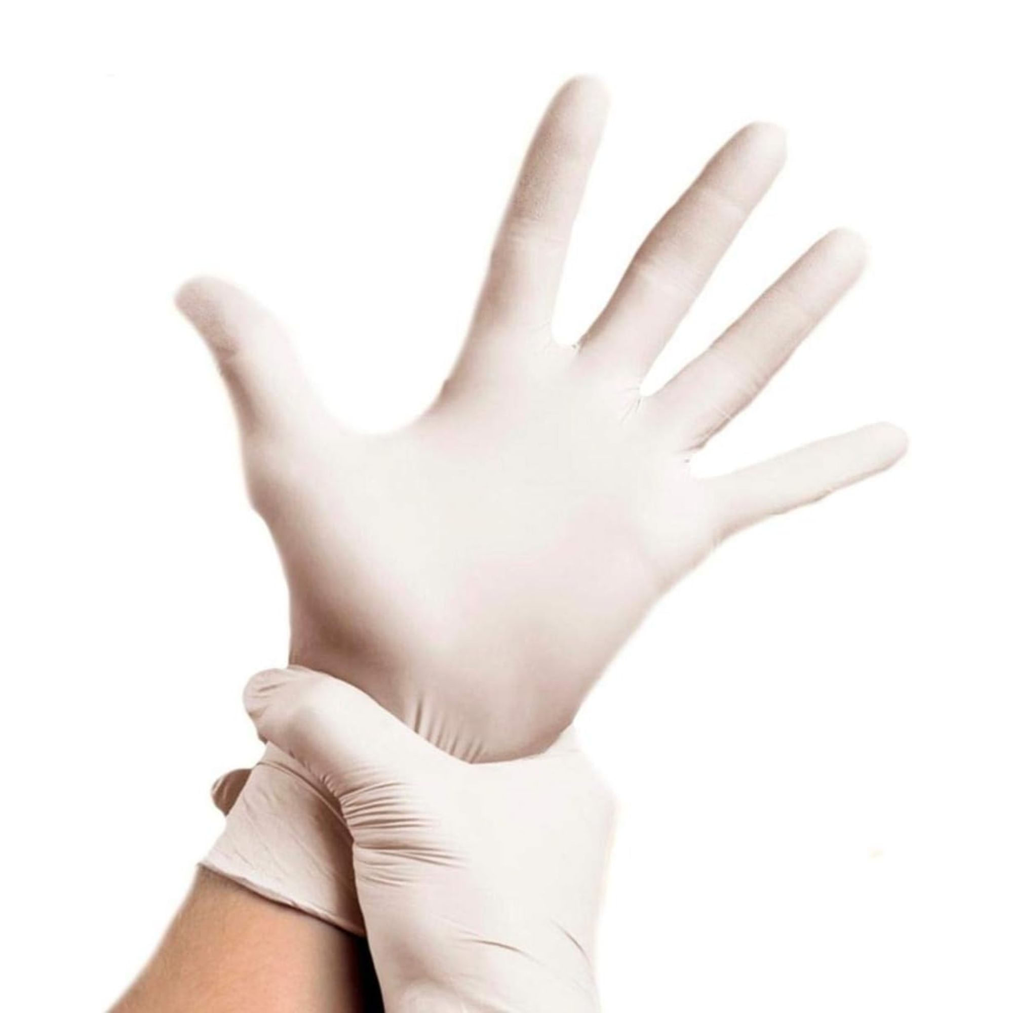 Luvas Descartáveis Latéx Com Pó Inoven M Com 100 Unidades - Imagem 3