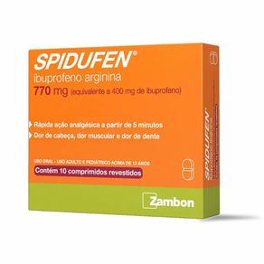 Spidufen 770Mg Ibuprofeno 10 Comprimidos