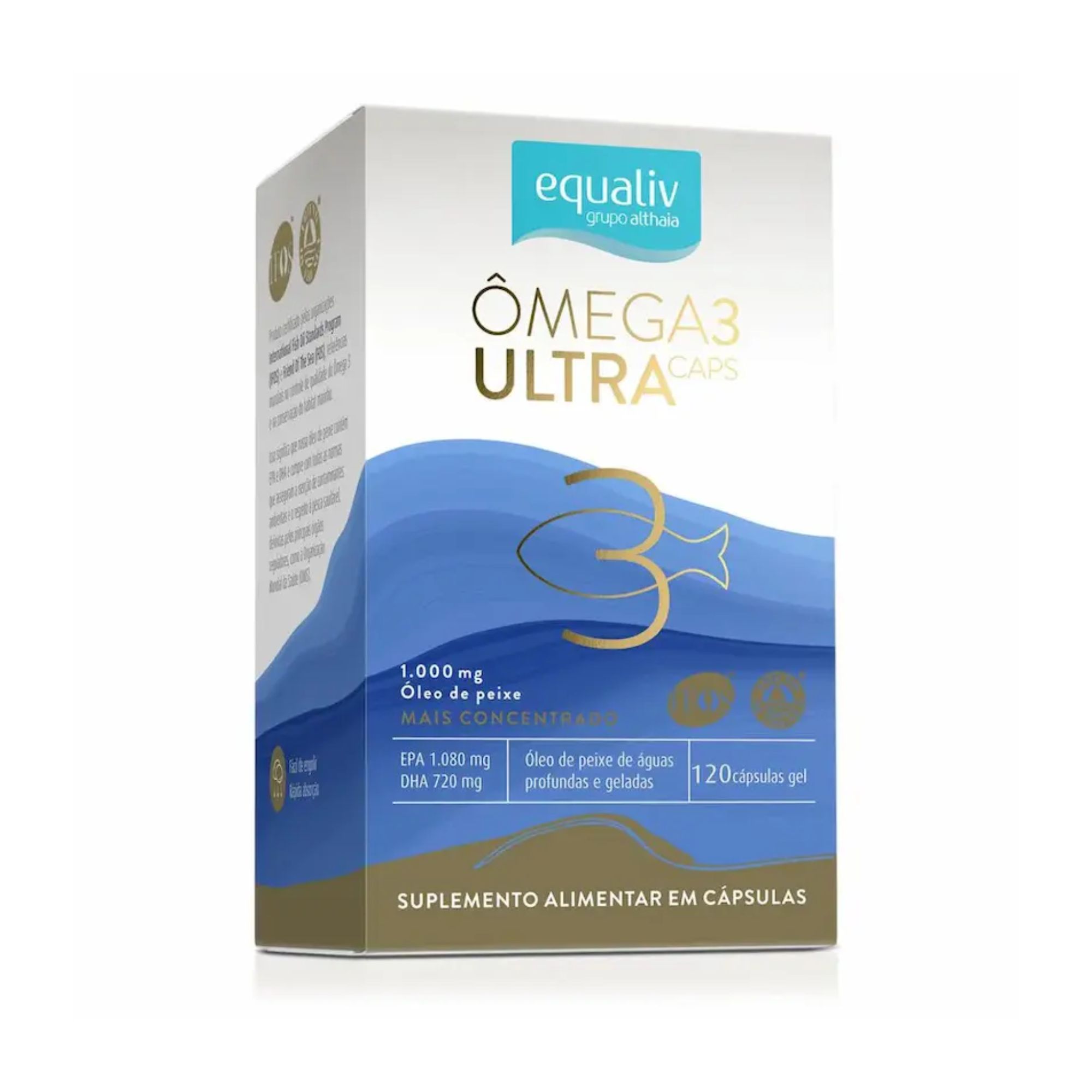 Omega 3 Ultra Caps Equaliv 120 Cápsulas - Imagem 2