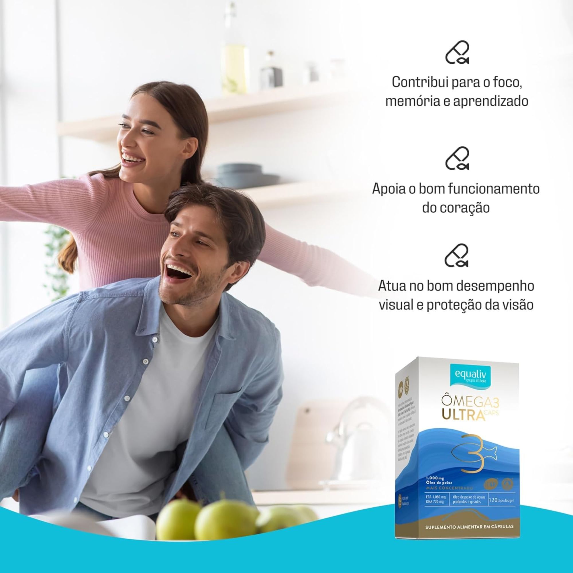 Omega 3 Ultra Caps Equaliv 120 Cápsulas - Imagem 4
