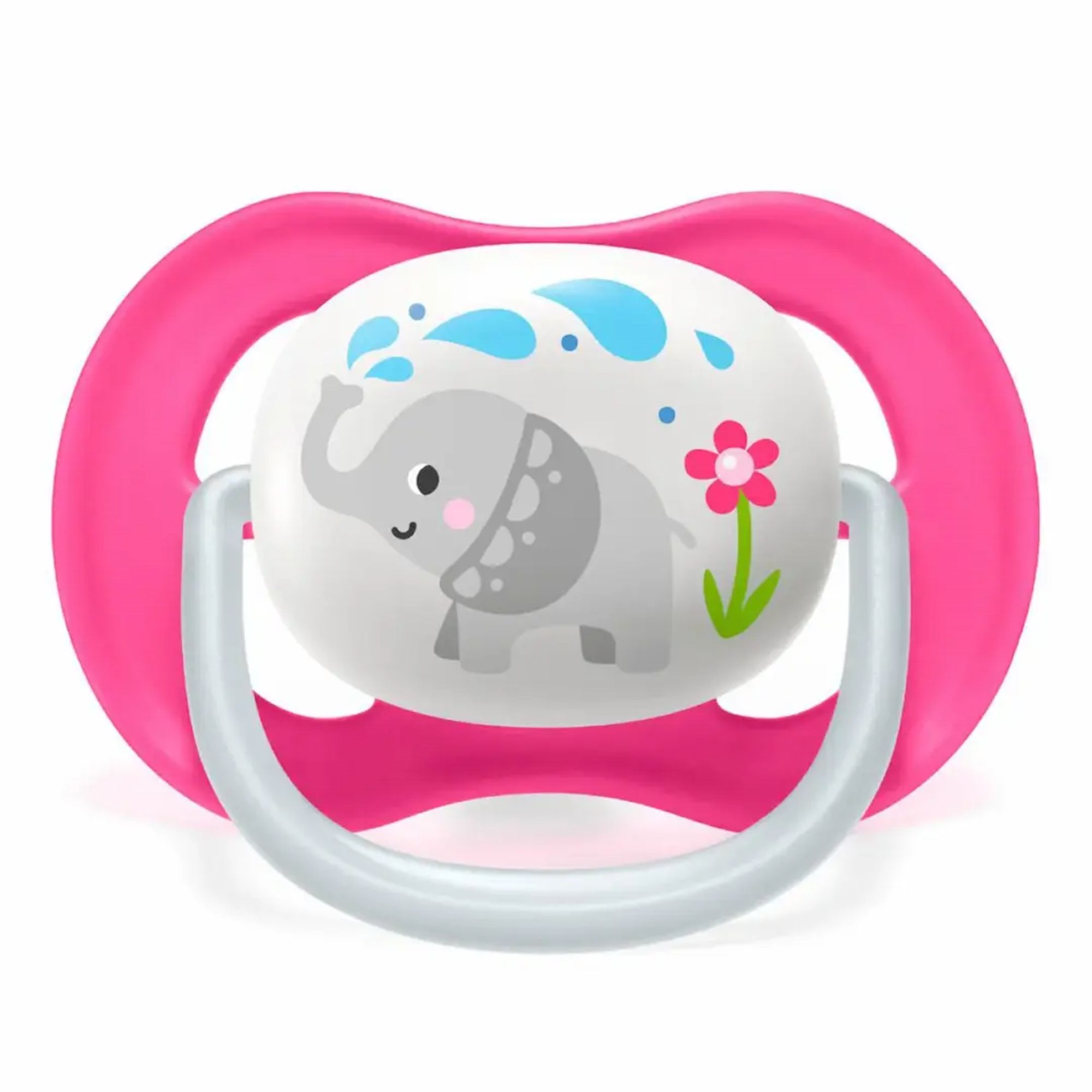 Chupeta Philips Avent Ultra Air 6-18 Meses Rosa Elefante 1 Unidade - Imagem 3