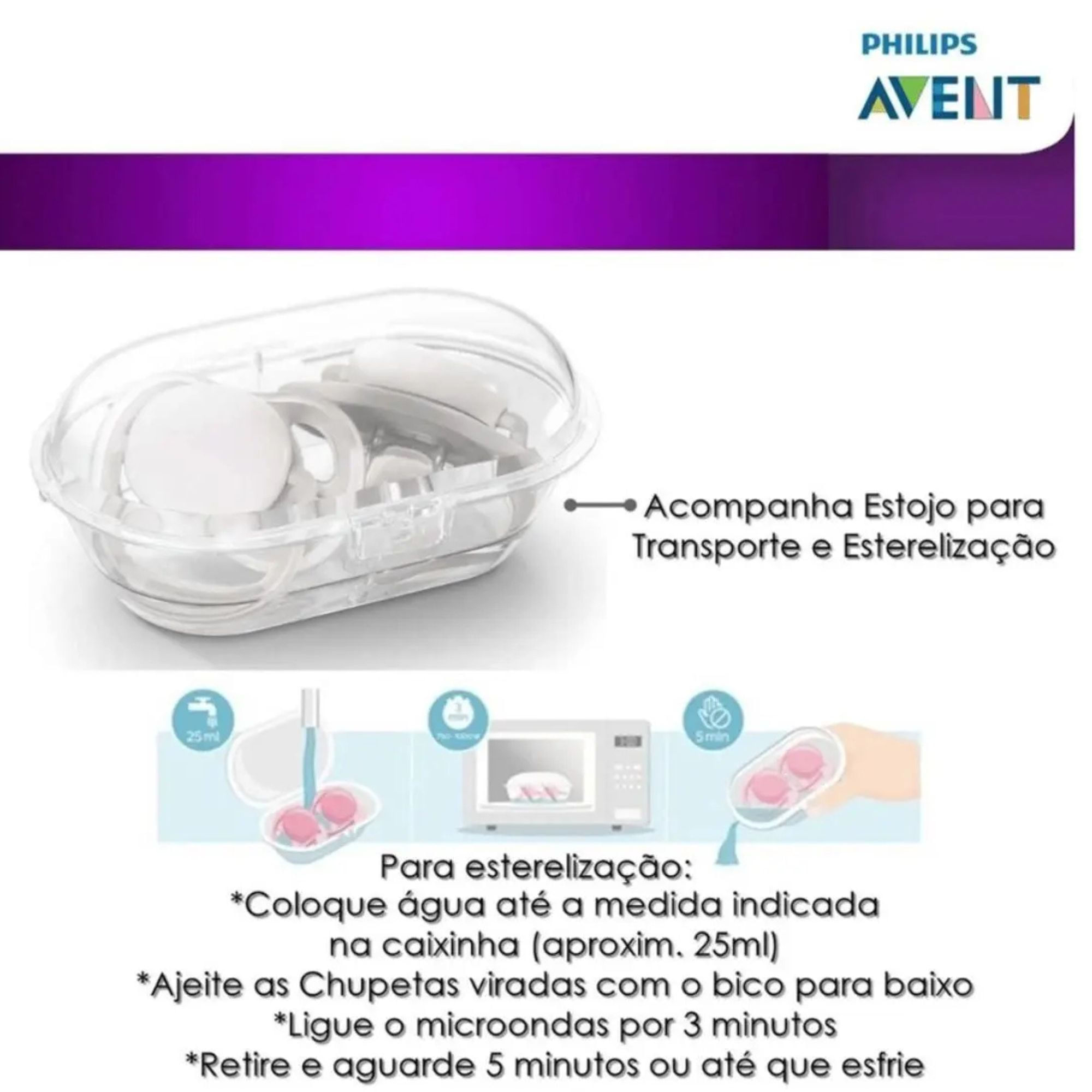 Chupeta Philips Avent Ultra Air 6-18 Meses Rosa Elefante 1 Unidade - Imagem 5