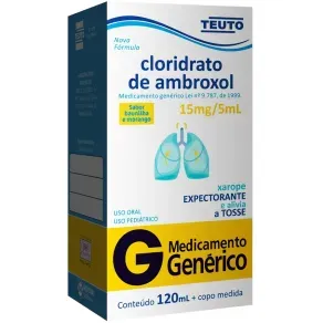 Cloridrato De Ambroxol 30Mg/5Ml Ems Xarope 120Ml Cloridrato De Ambroxol 15Mg/5Ml Teuto 120Ml Xarope Infantil