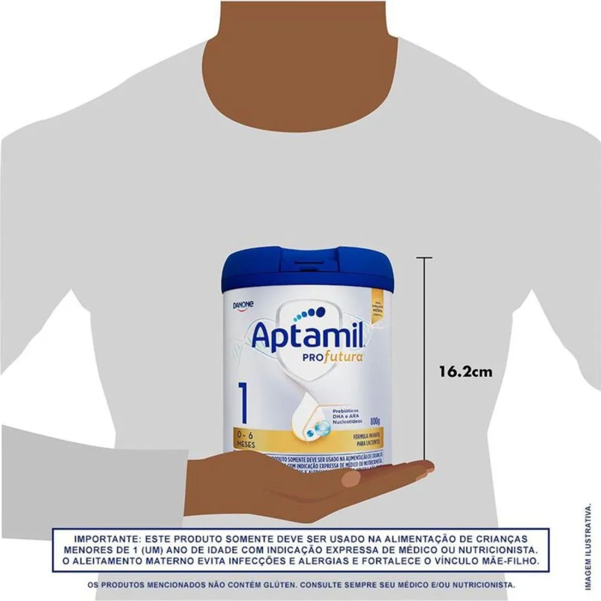 Fórmula Infantil Aptamil Profutura 1 Gold Danone 0 A 6 Meses 800g - Imagem 4