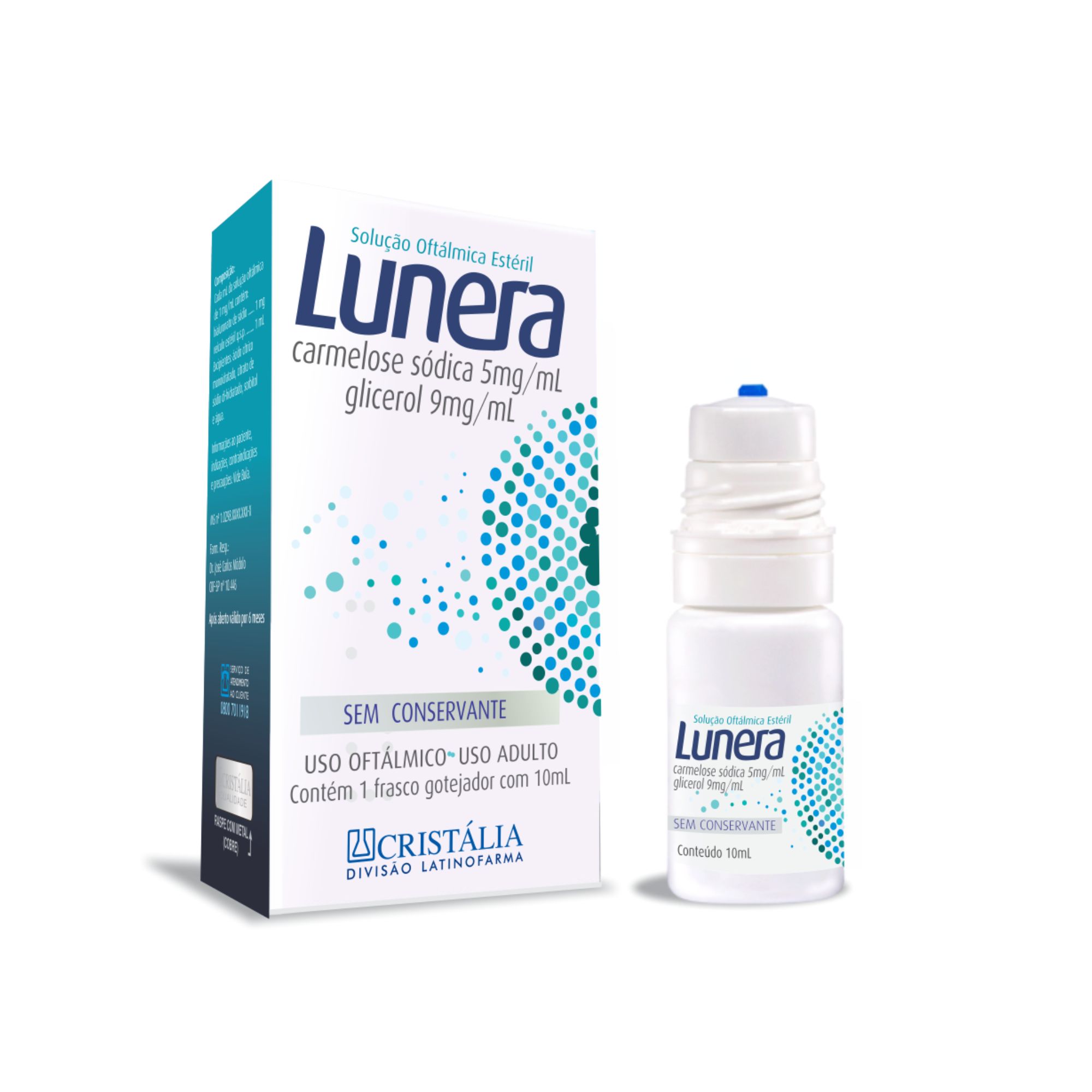 Colírio Lubrificante Hidratante Ocular Lunera 10ml