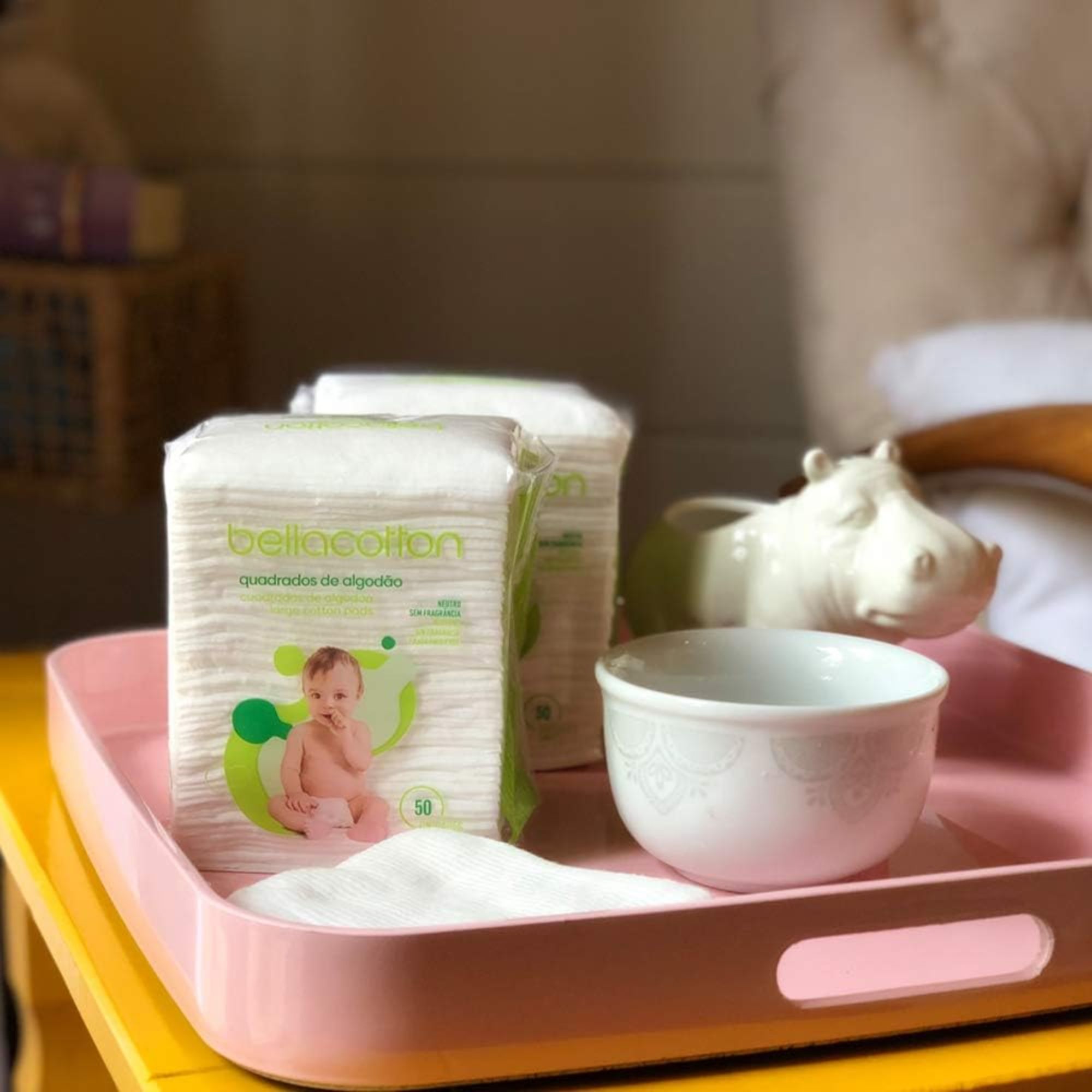 Algodão Quadrado Bebê Bellacotton 50 Unidades - Imagem 8