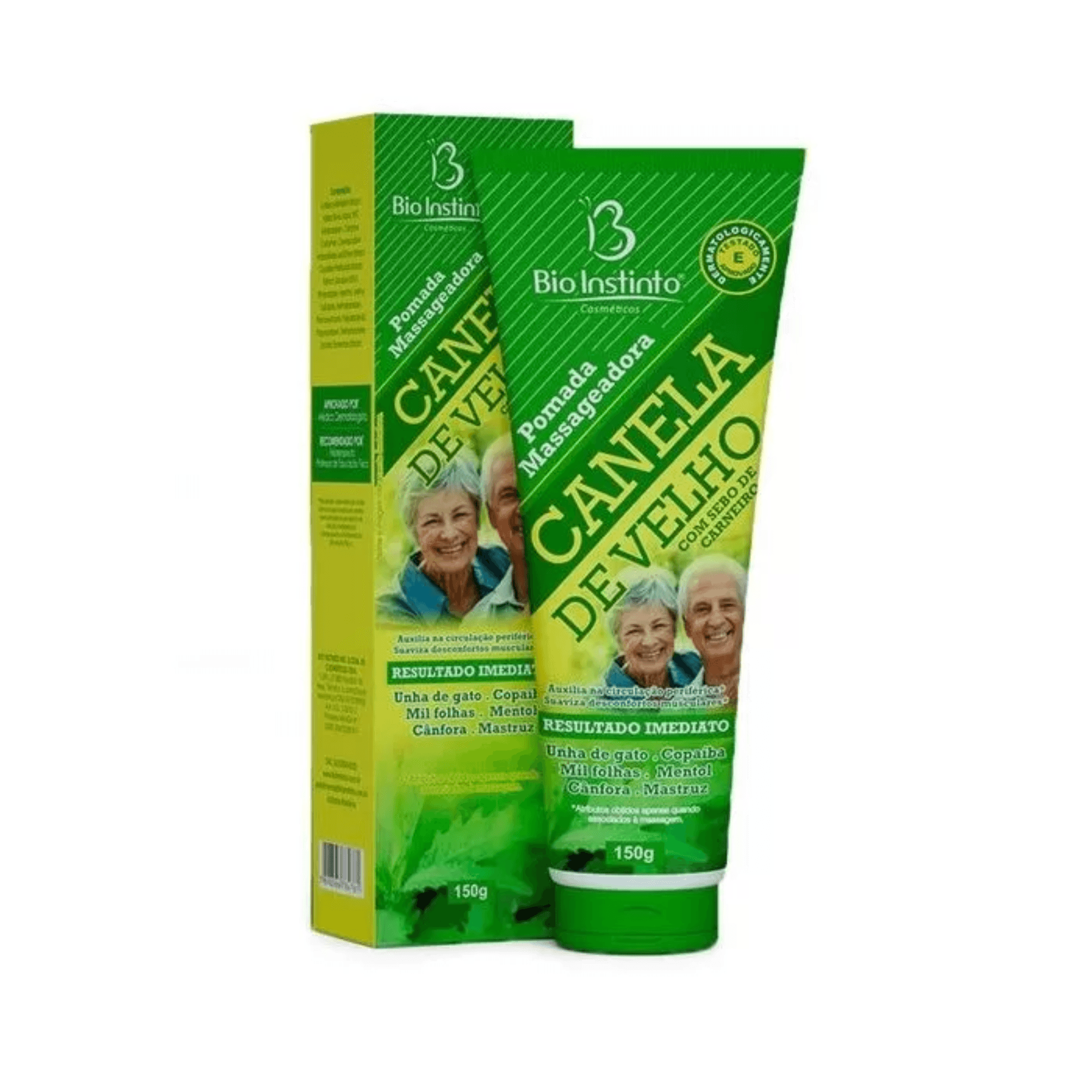 Pomada Desodorante Massageadora Canela De Velho Com Sebo De Carneiro Bio Instinto 150g