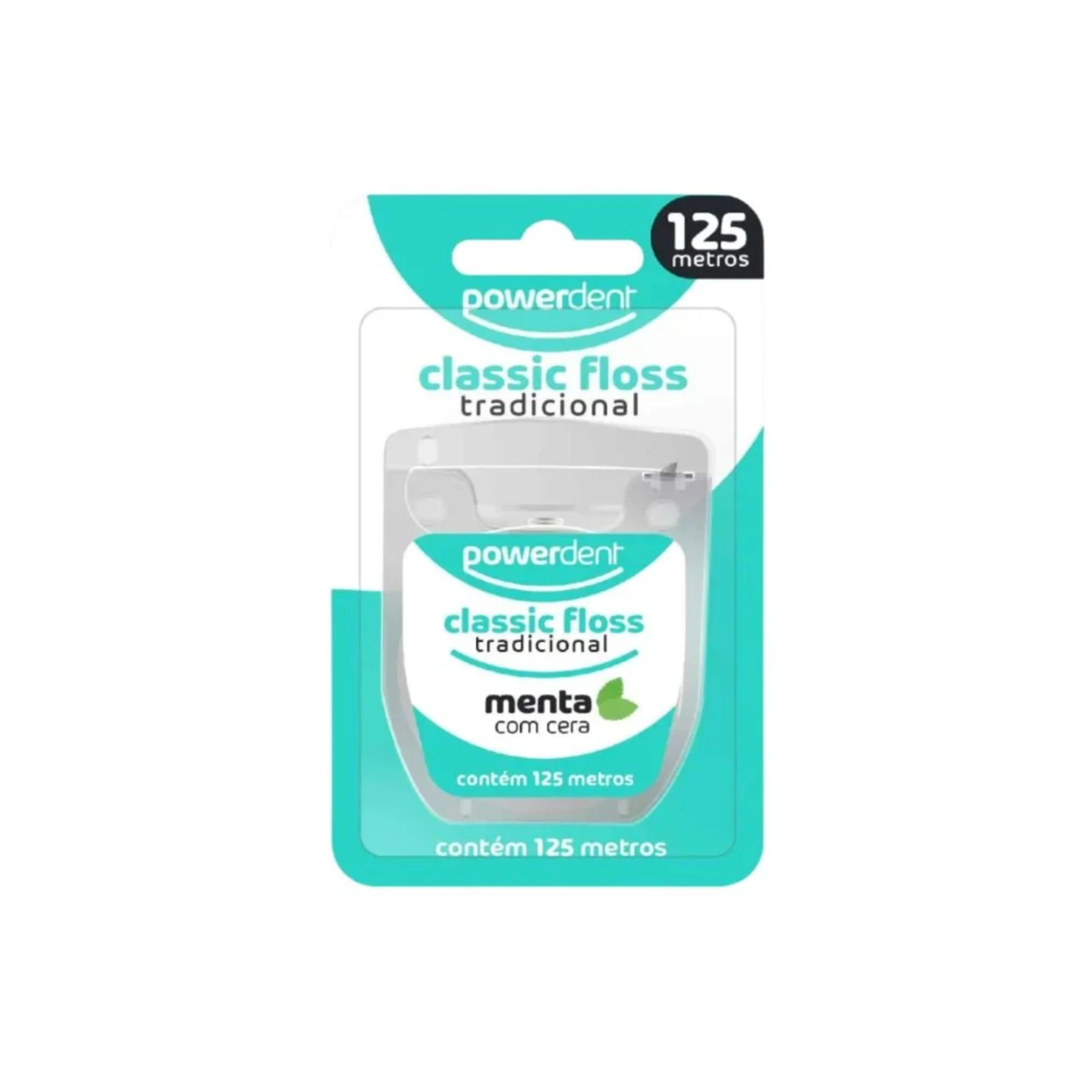 Fio Dental Powerdent Classic Floss Tradicional Com 125 Metros - Imagem 2